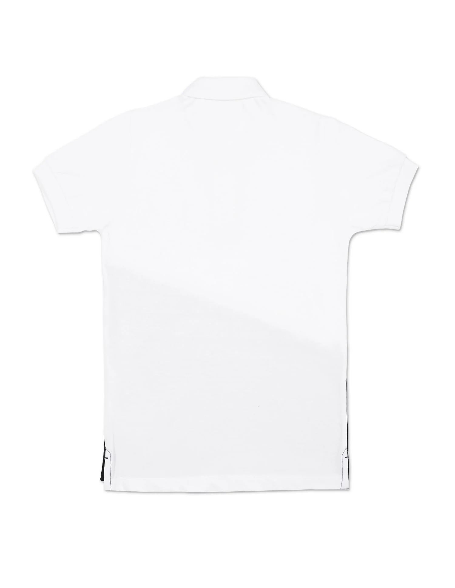 Ribbed Collar Colour Block Polo Shirt - Image 2