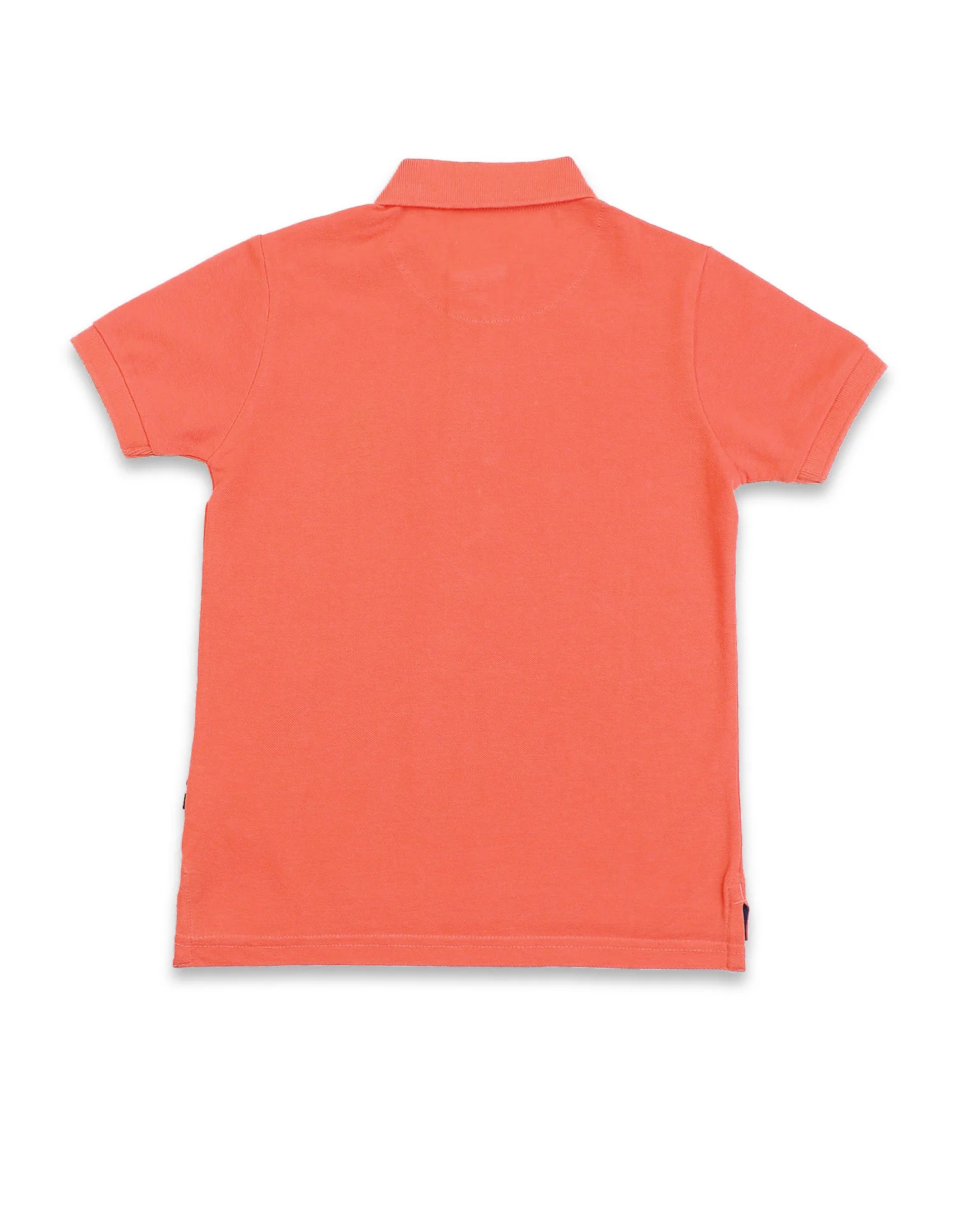 Ribbed Collar Cotton Polo Shirt - Image 7