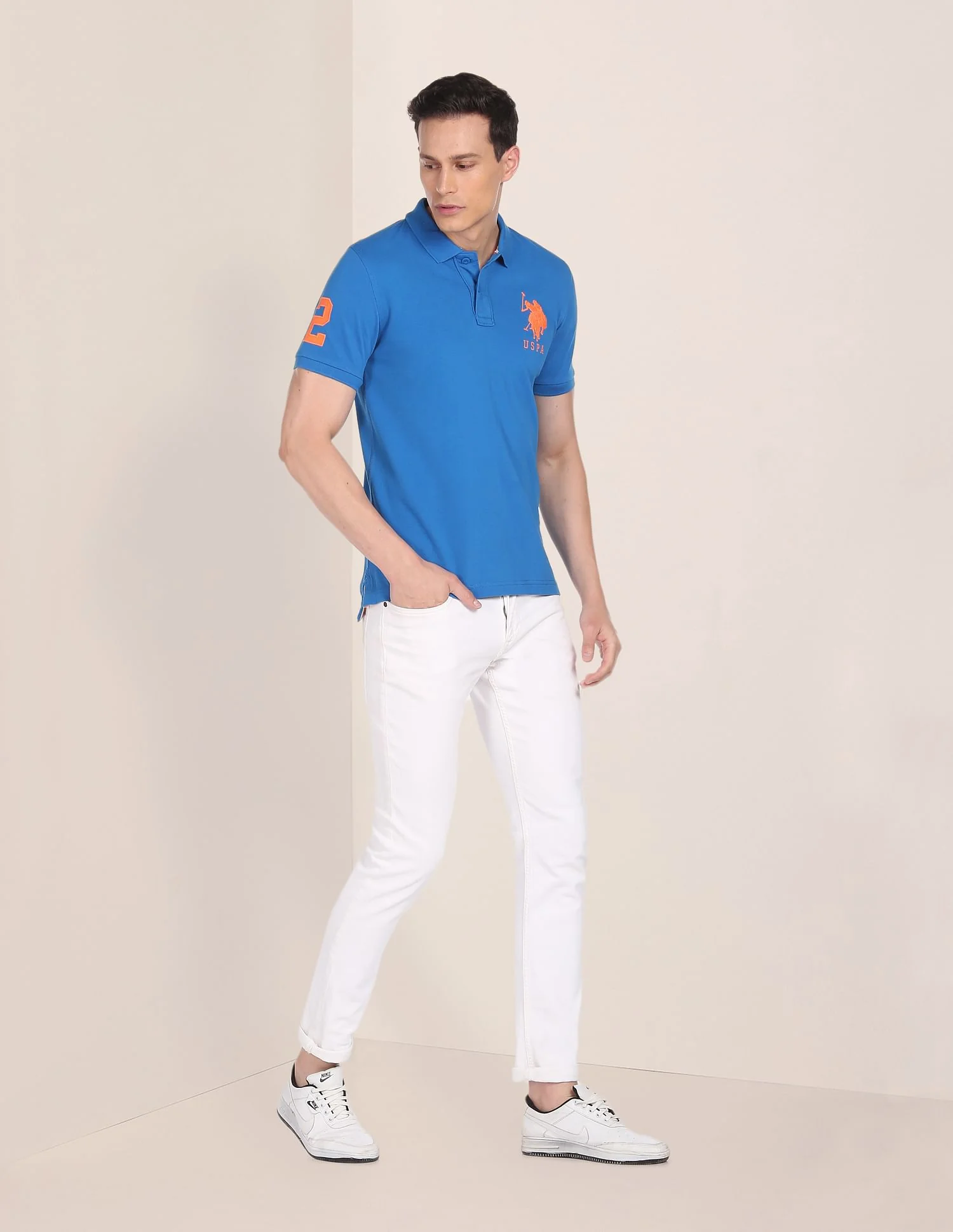 Compact Cotton Logo Polo Shirt - Image 3