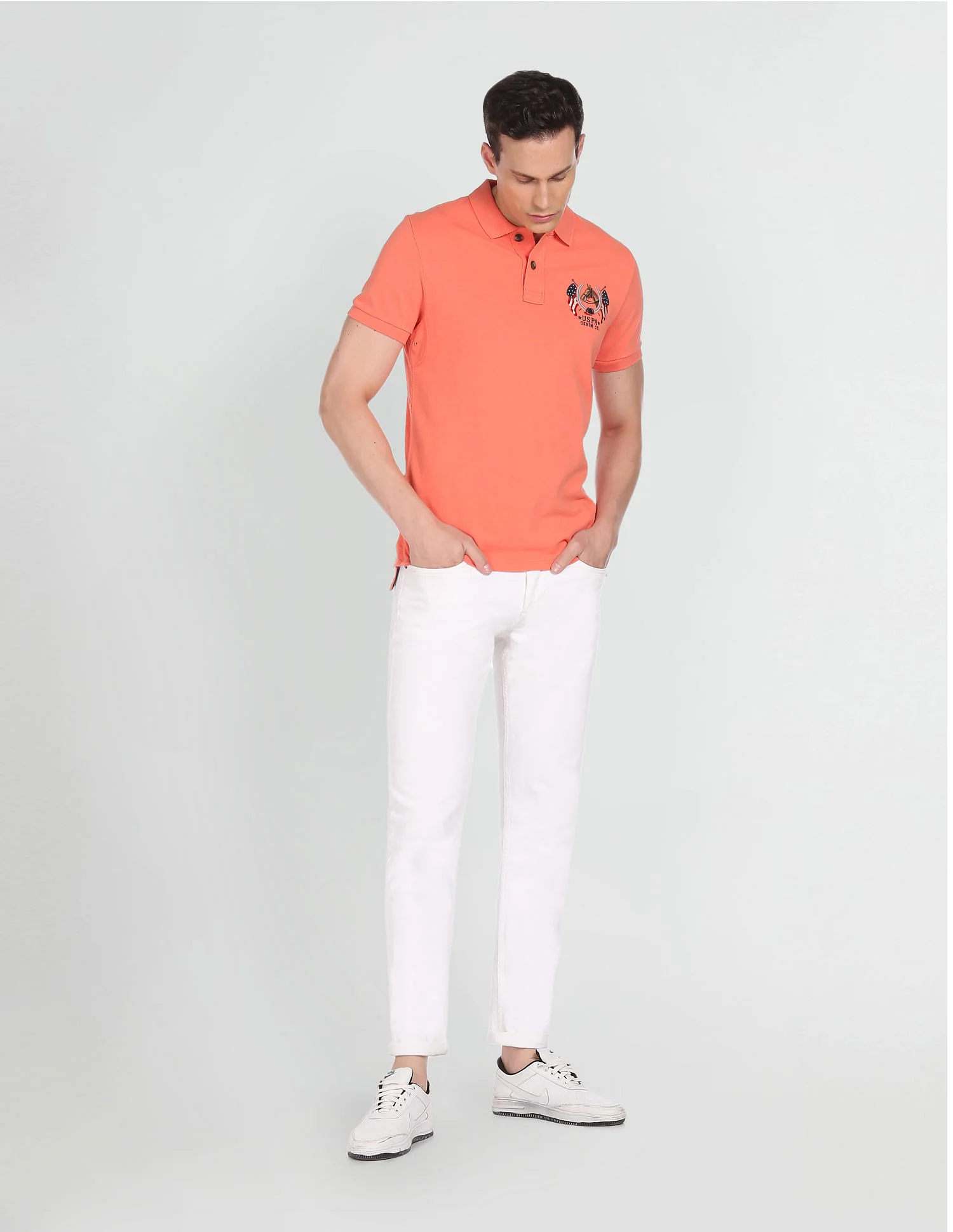 Cotton Solid Polo Shirt - Image 3
