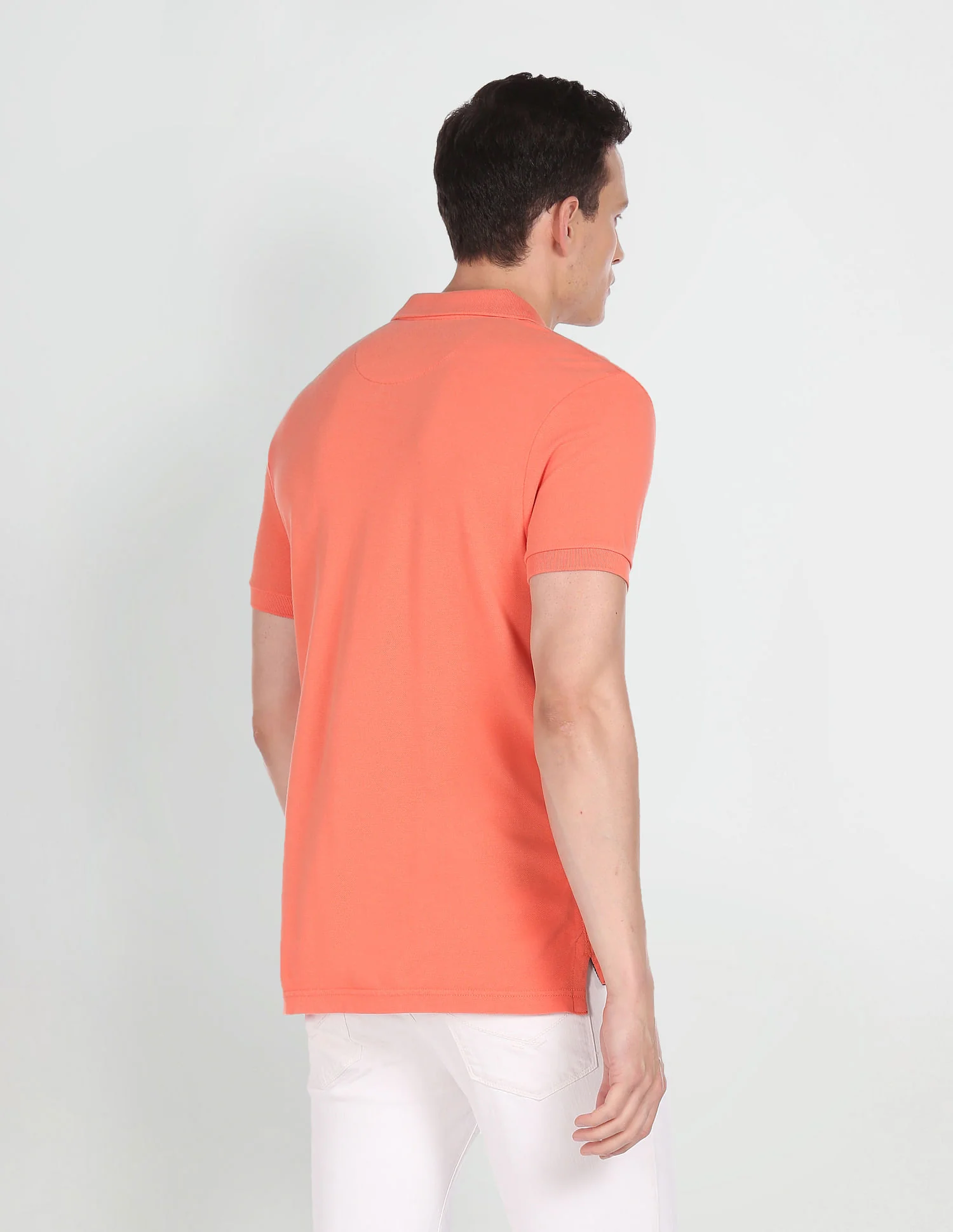 Cotton Solid Polo Shirt - Image 4