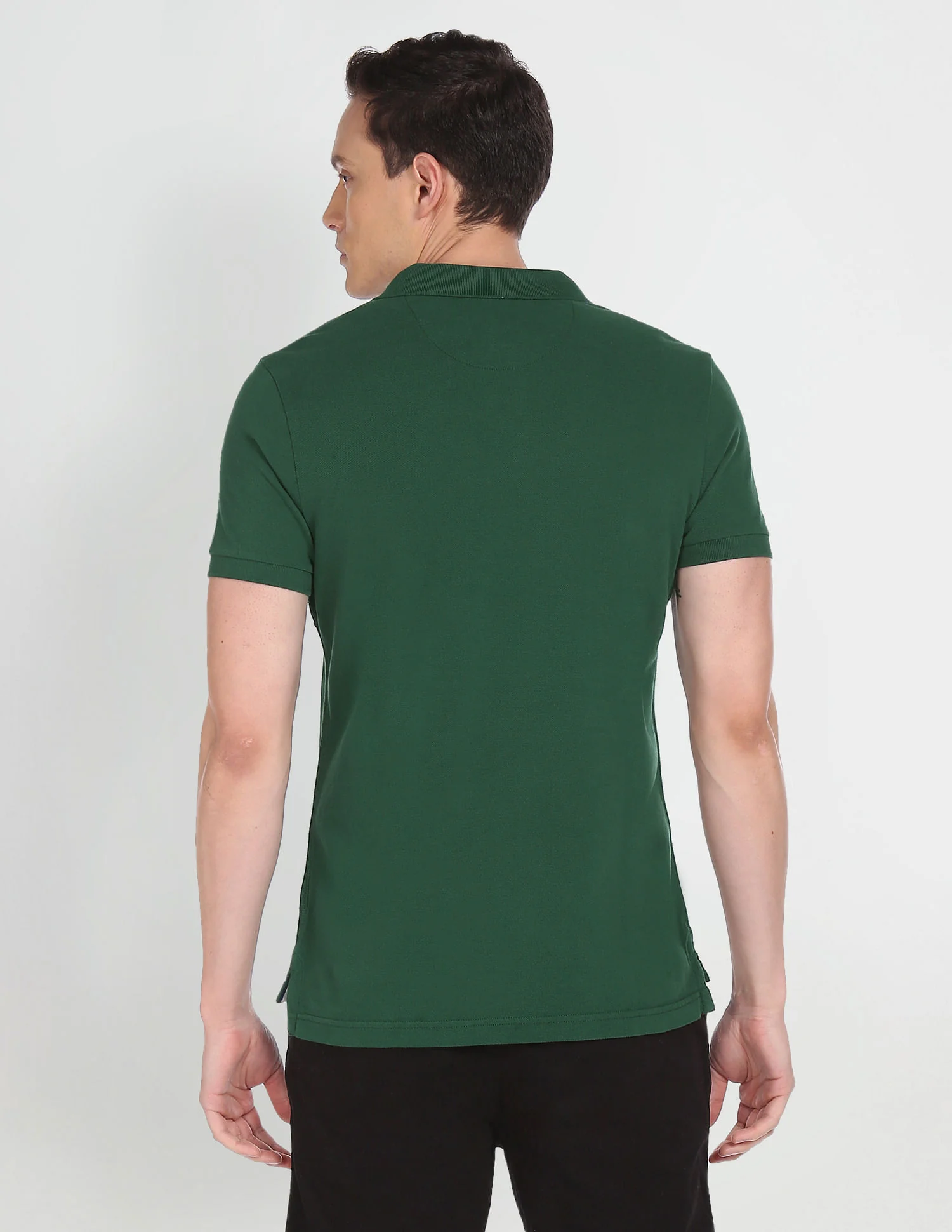 Cotton Solid Polo Shirt - Image 4