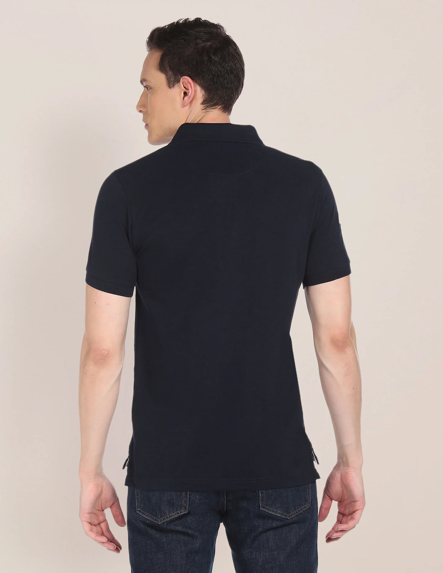 Compact Cotton Logo Polo Shirt - Image 4