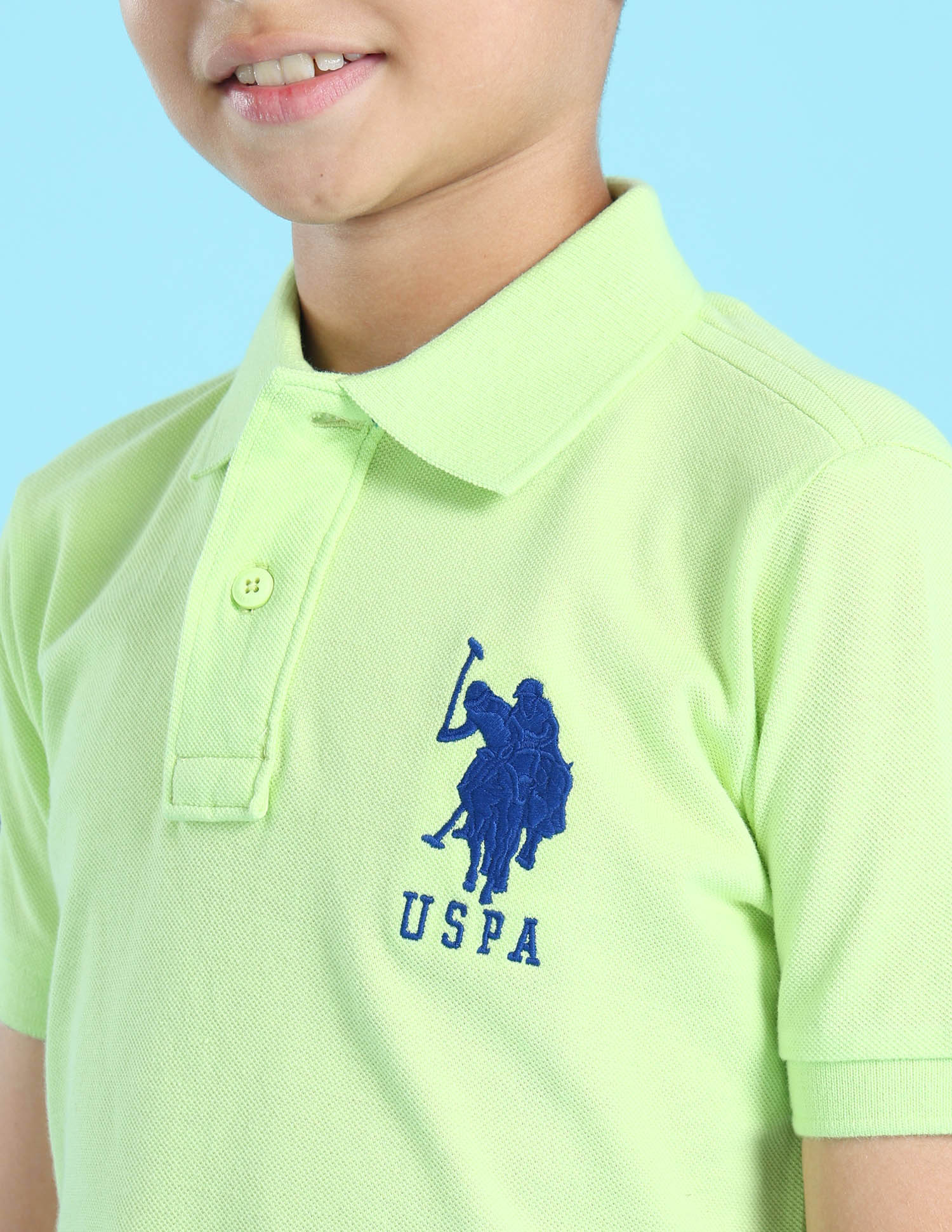Ribbed Collar Pique Polo Shirt - Image 5