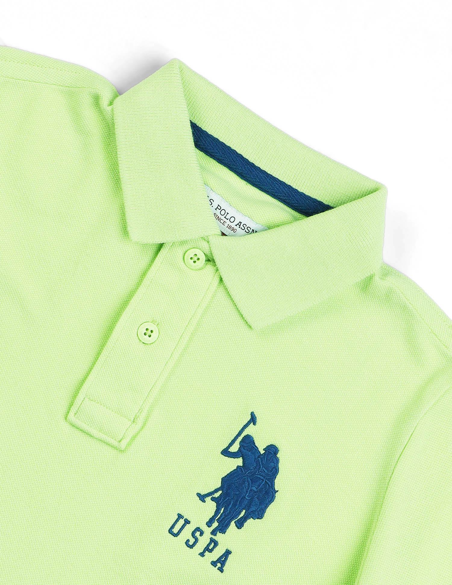 Ribbed Collar Pique Polo Shirt - Image 8