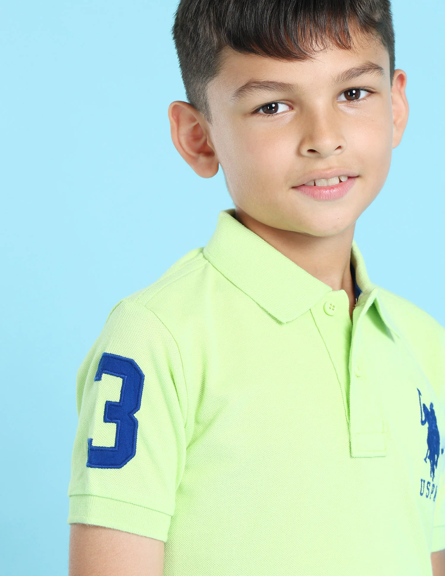 Ribbed Collar Pique Polo Shirt - Image 9