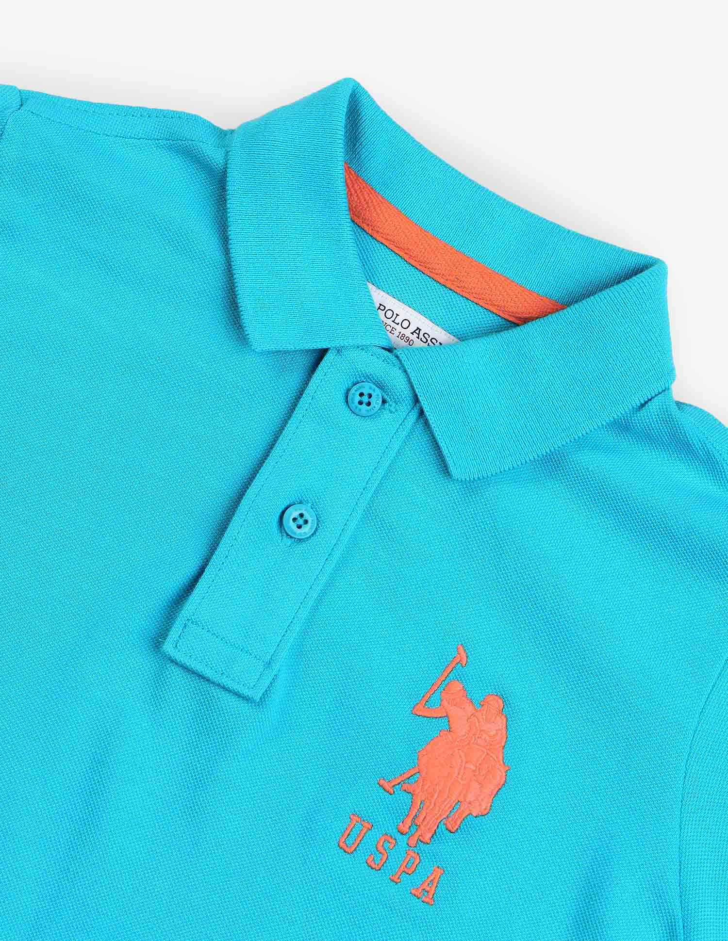 Ribbed Collar Pique Polo Shirt - Image 8