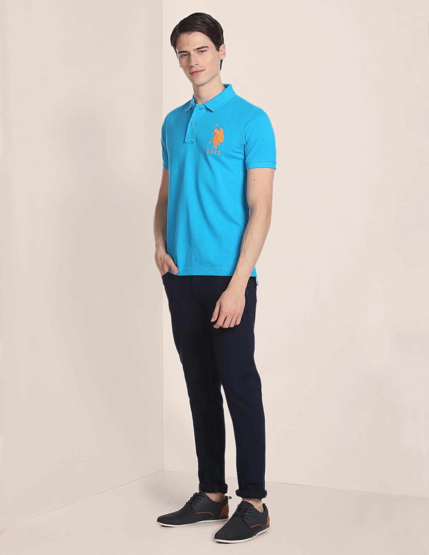 Compact Cotton Logo Polo Shirt - Image 3