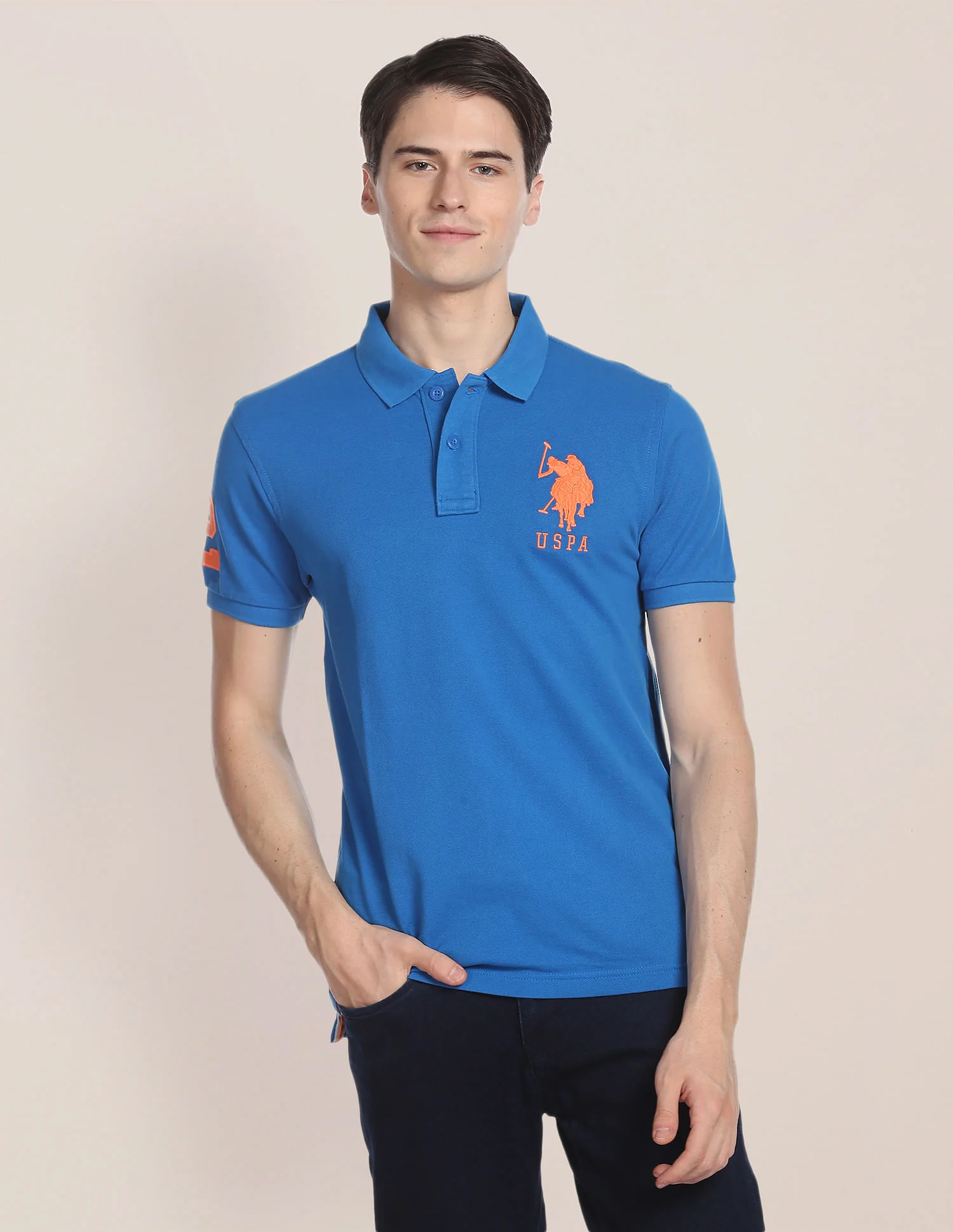 Compact Cotton Logo Polo Shirt