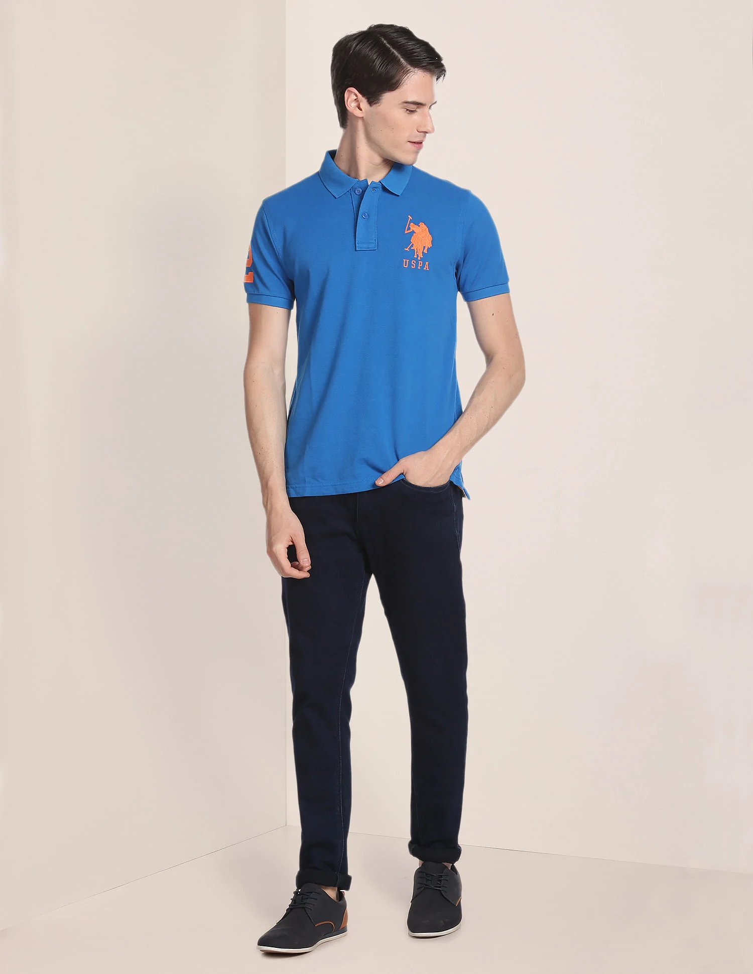 Compact Cotton Logo Polo Shirt - Image 3