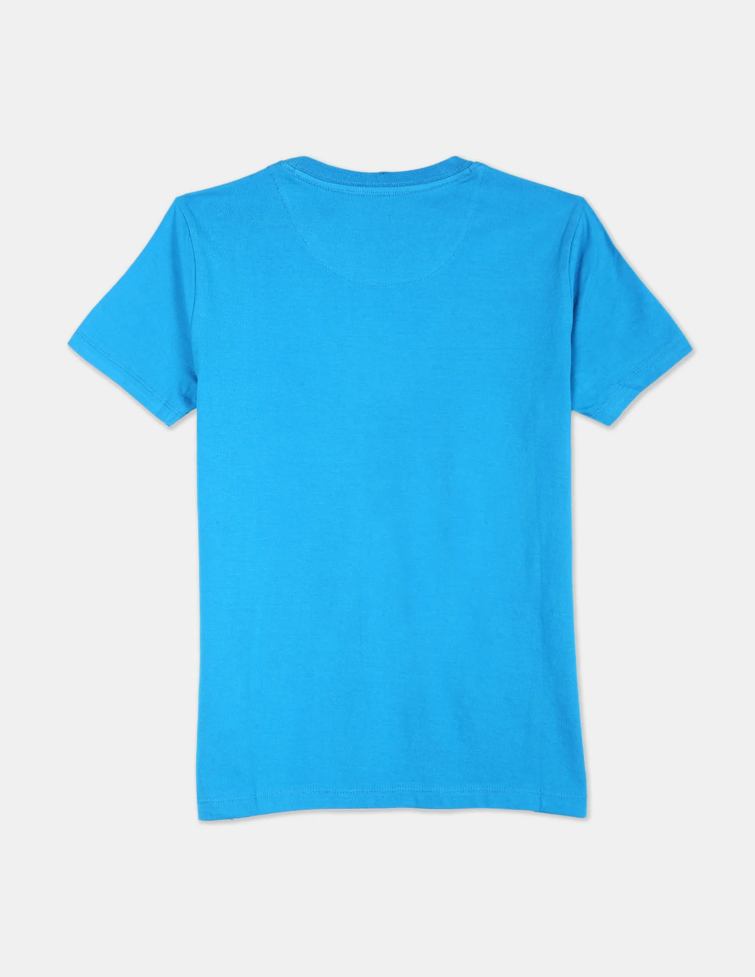Ribbed Crew Neck Brand Print T-Shirt - Image 2