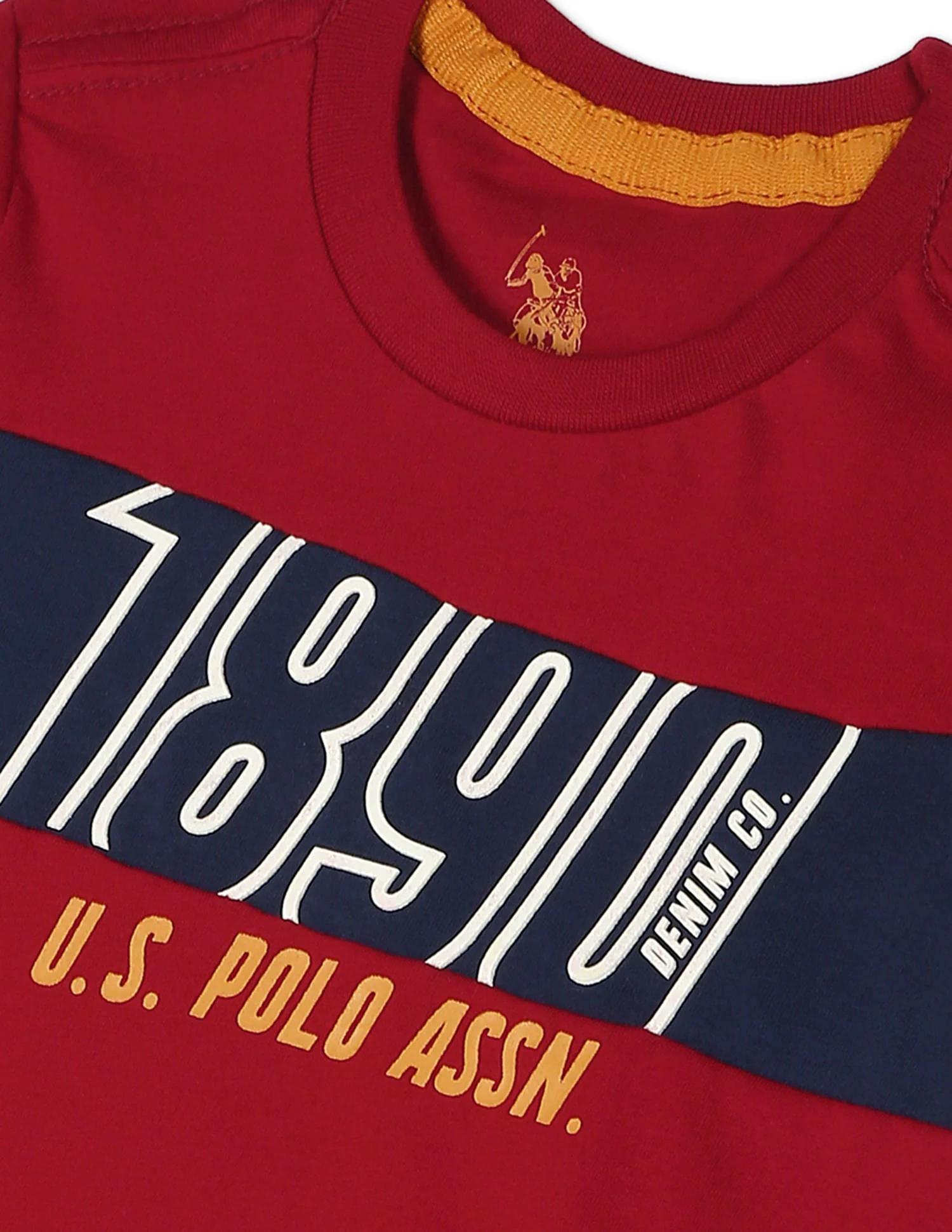 Ribbed Neck Logo T-Shirt - Image 4
