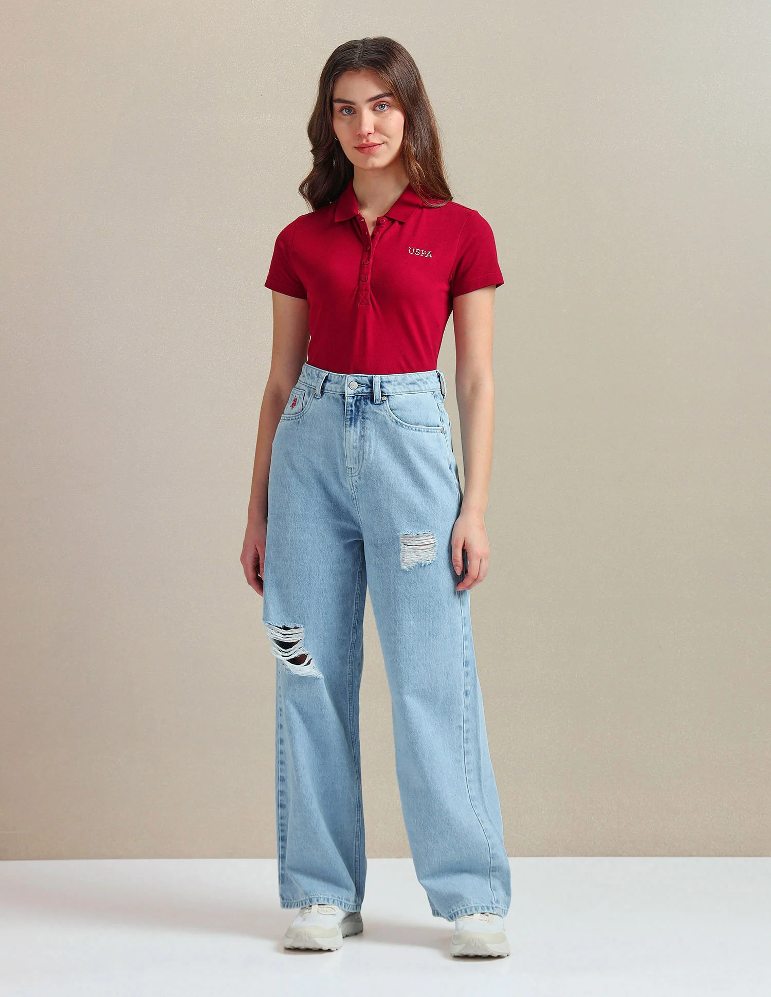 Rice Stitch Logo Polo Shirt - Image 3