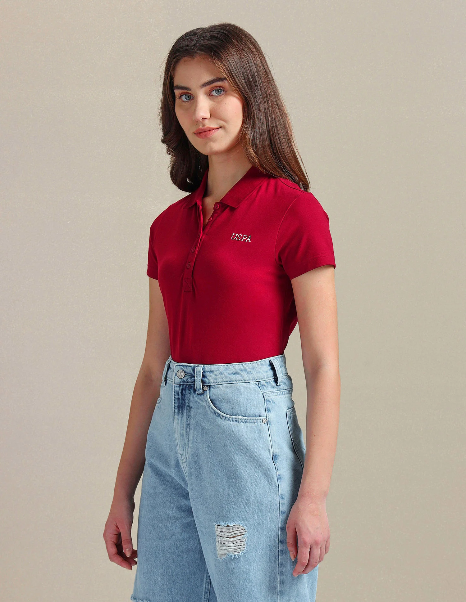 Rice Stitch Logo Polo Shirt - Image 4