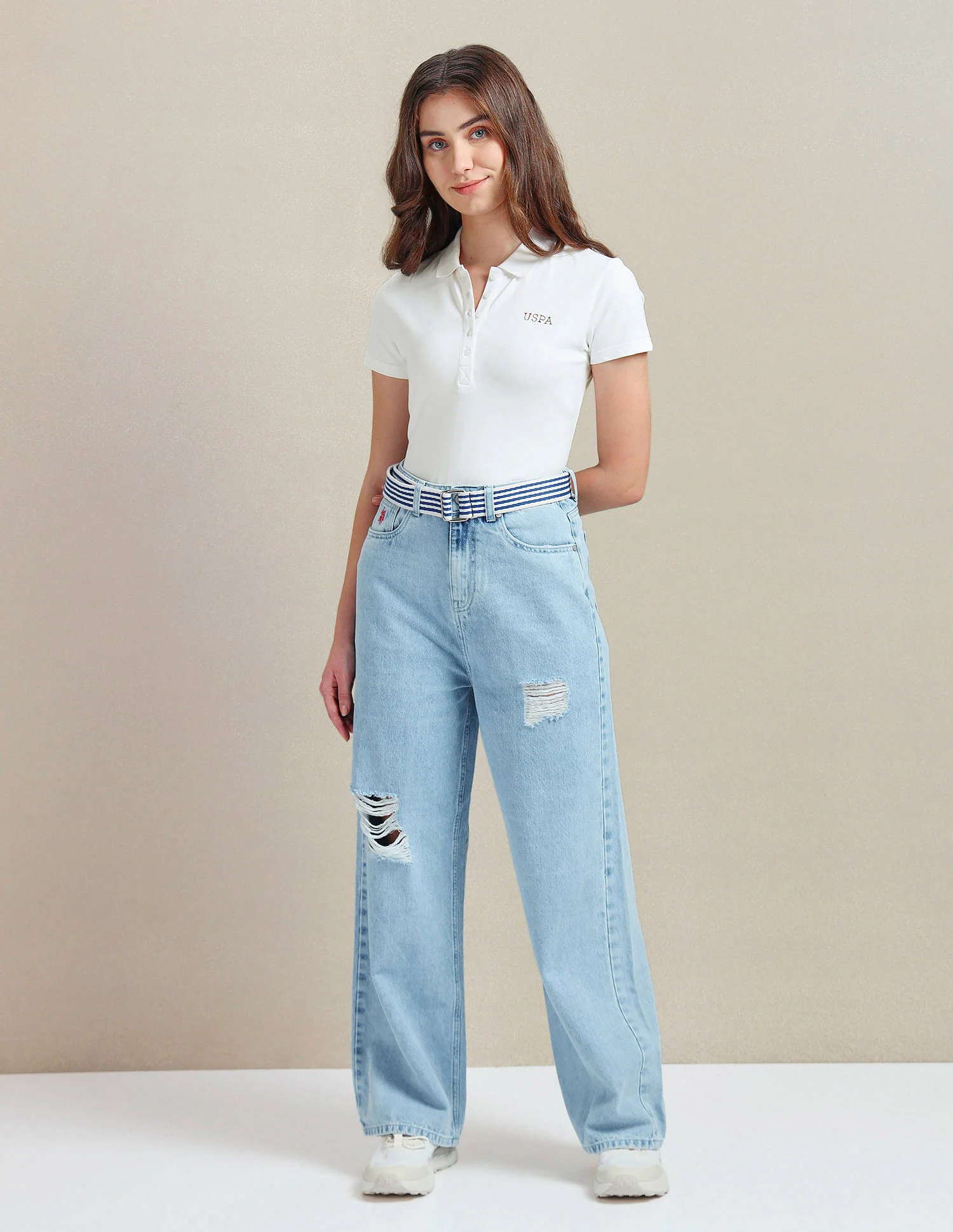 Rice Stitch Logo Polo Shirt - Image 3