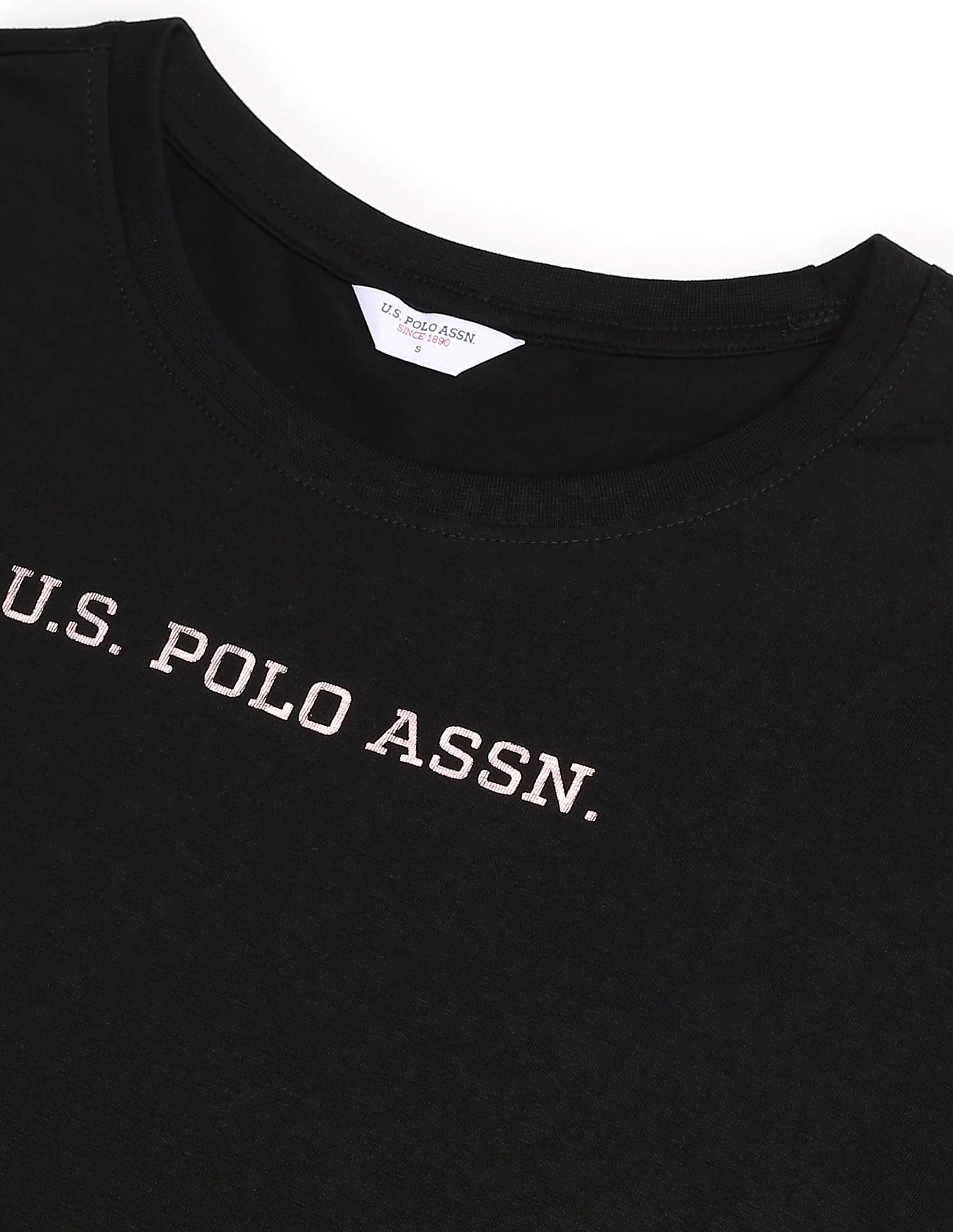 Round Neck Brand Print T-Shirt - Image 2