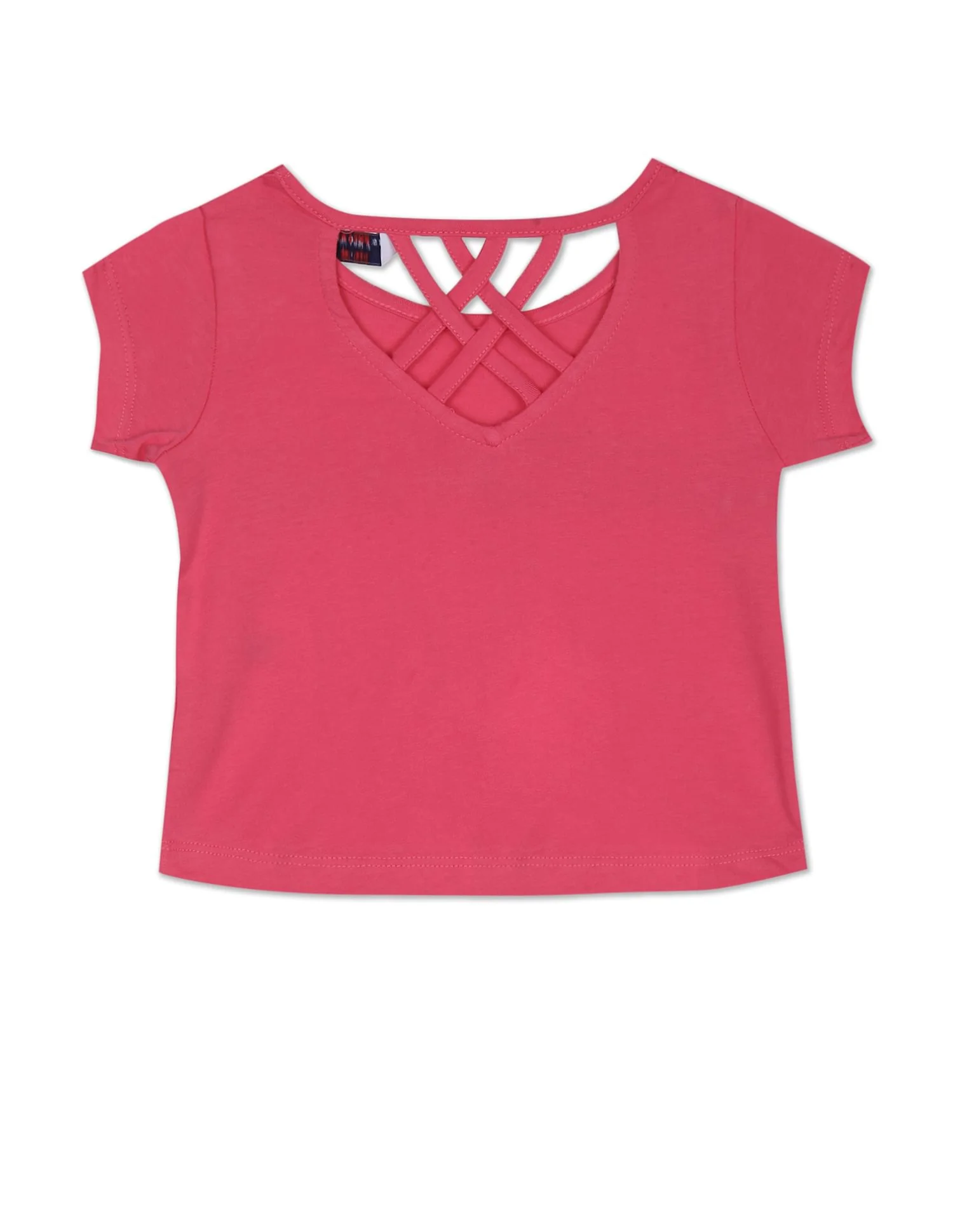 Round Neck Brand Print T-Shirt - Image 2