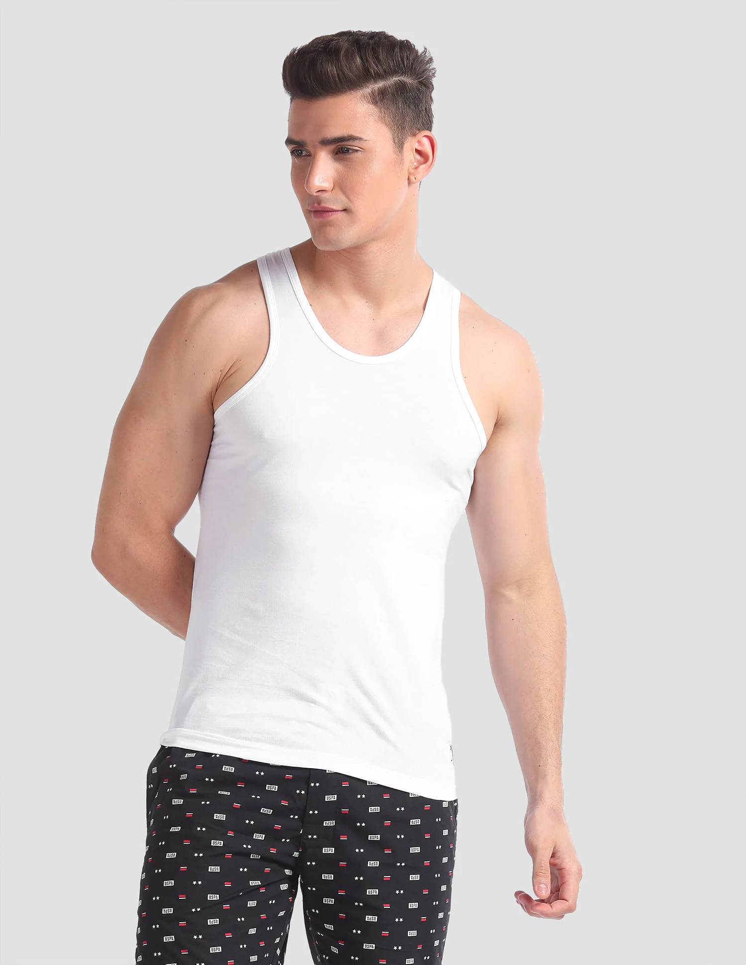 Round Neck Cotton Jersey I661 Vest - Pack Of 1