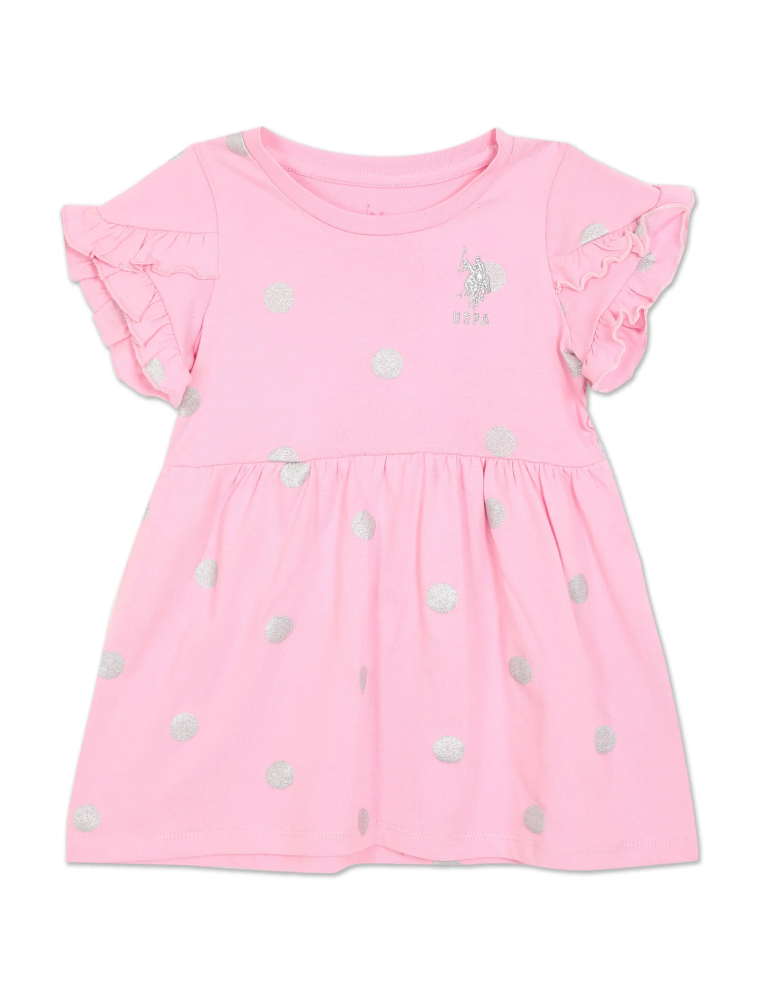 Round Neck Printed Dress
