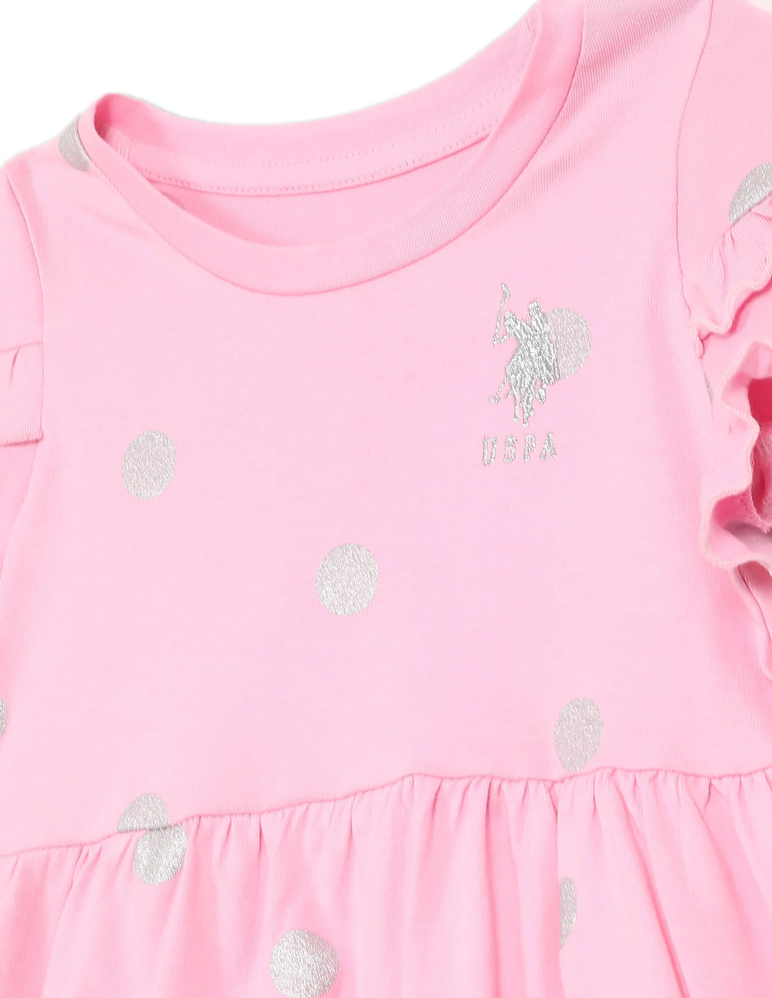 Round Neck Printed Dress - Image 3