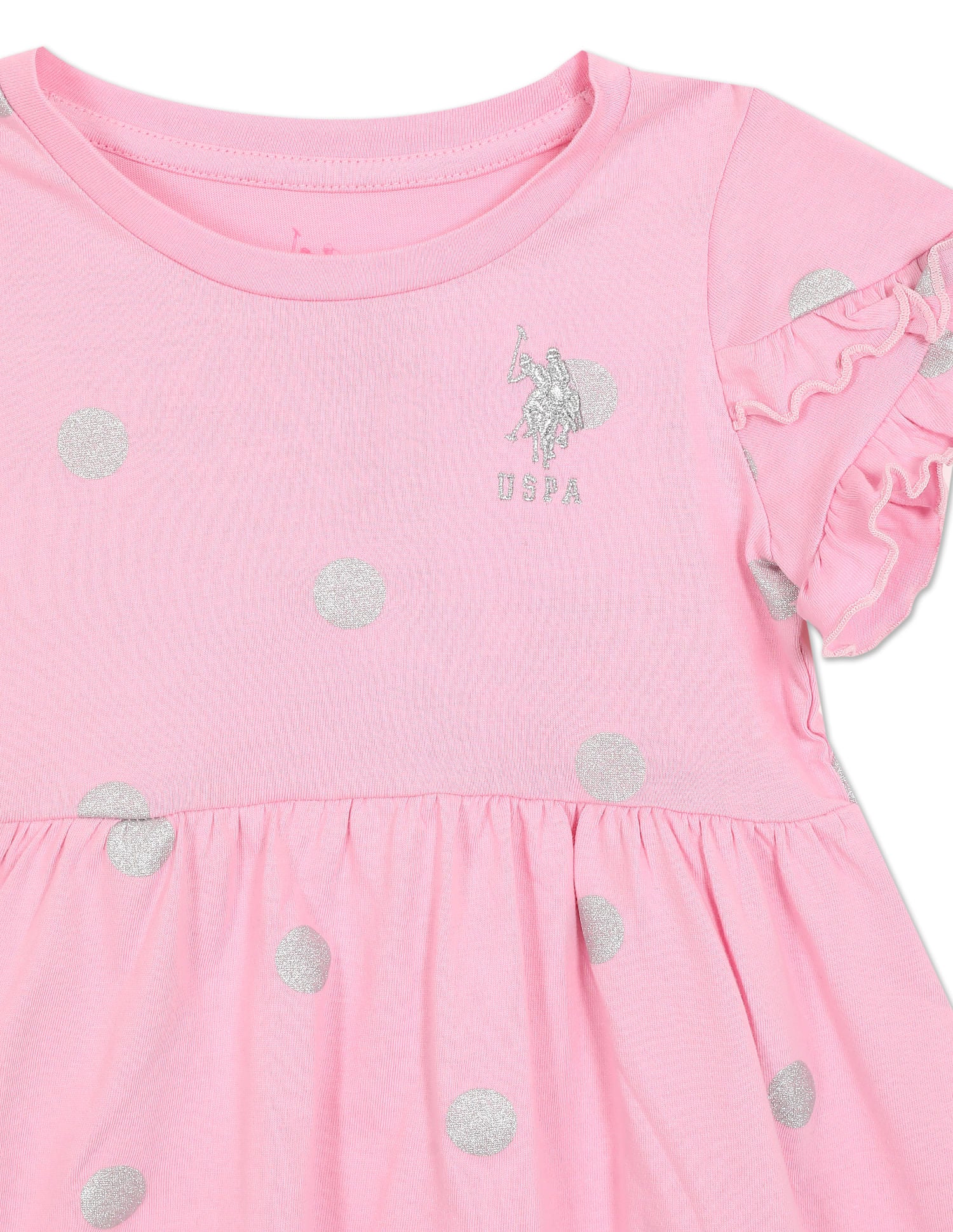 Round Neck Printed Dress - Image 4