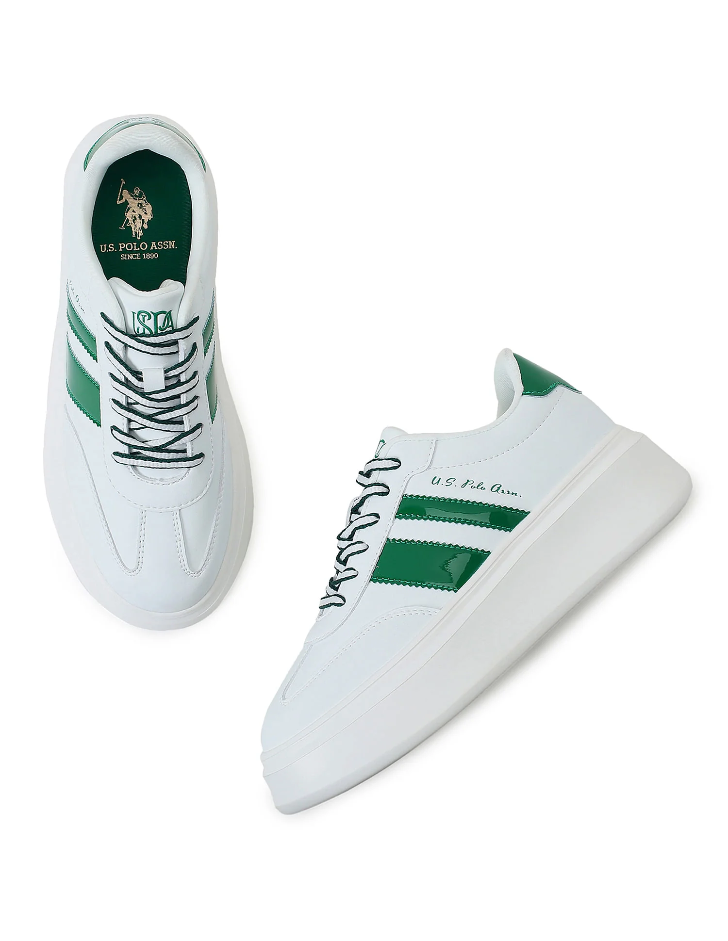 Round Toe Colour Block Hazel Sneakers - Image 2