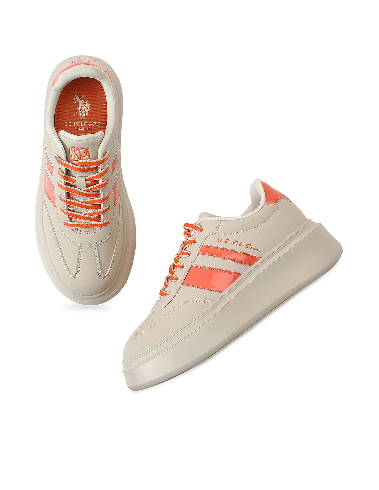 Round Toe Colour Block Hazel Sneakers - Image 2