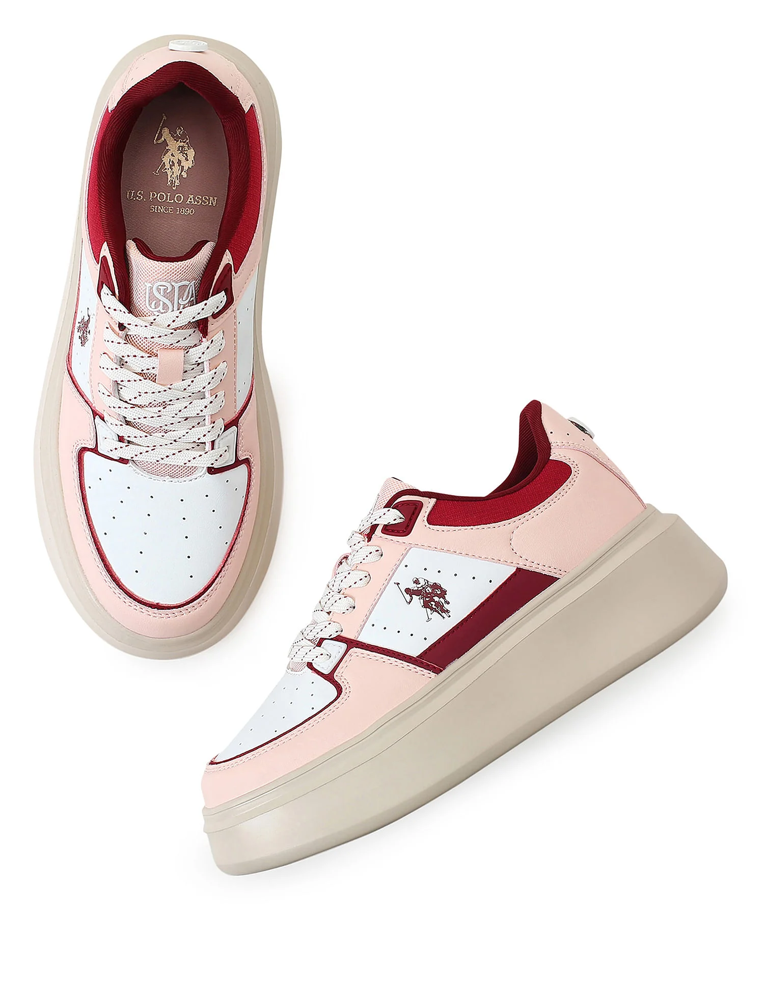 Women Round Toe Colour Block Kai Sneakers - Image 2