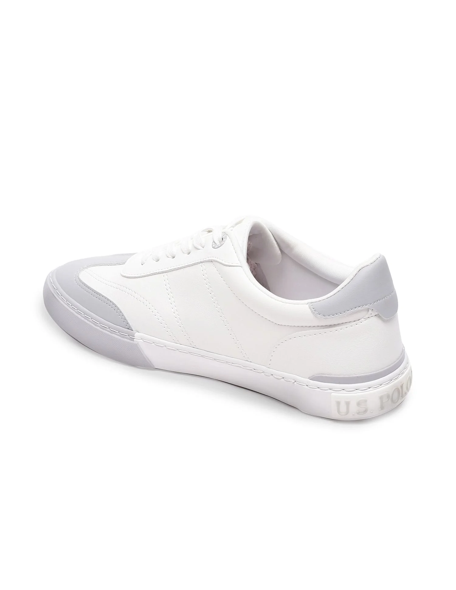Men Round Toe Solid Gain Sneakers - Image 3