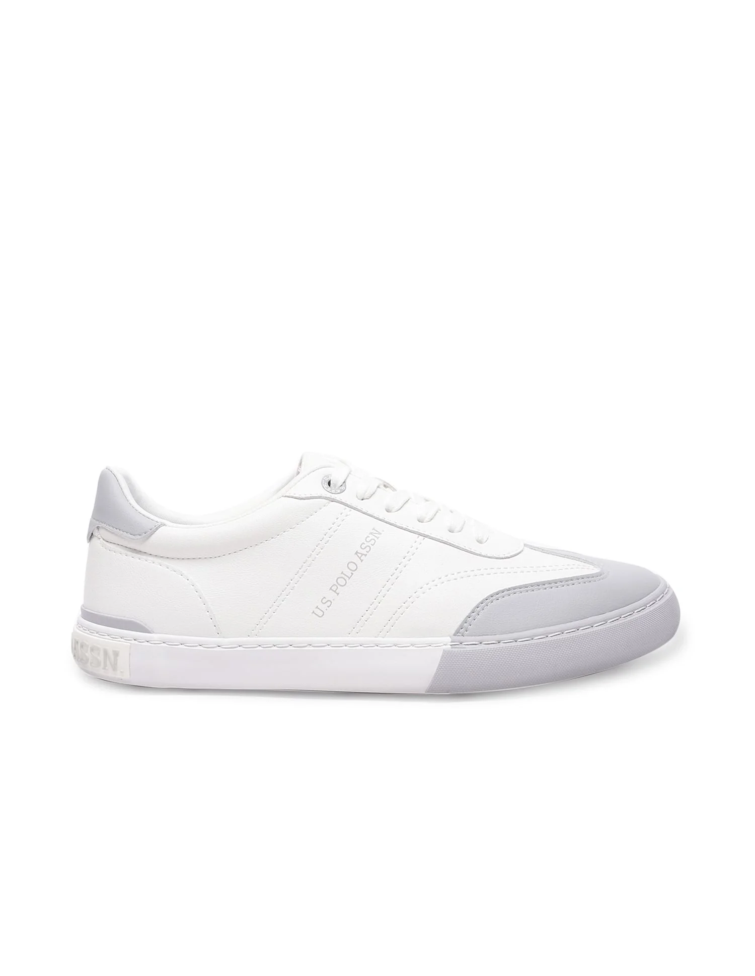 Men Round Toe Solid Gain Sneakers - Image 4