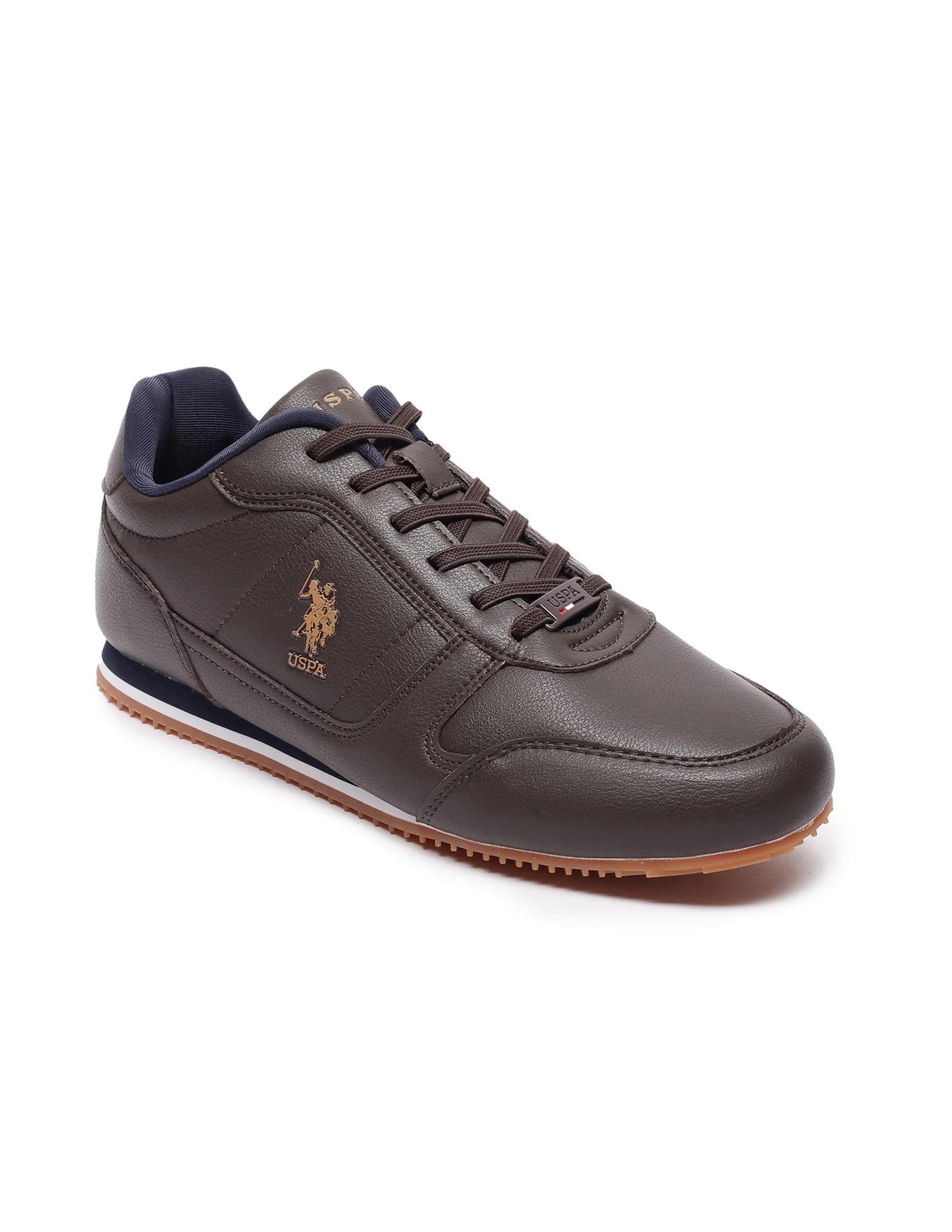 Men Round Toe Solid Mason Sneakers - Image 2