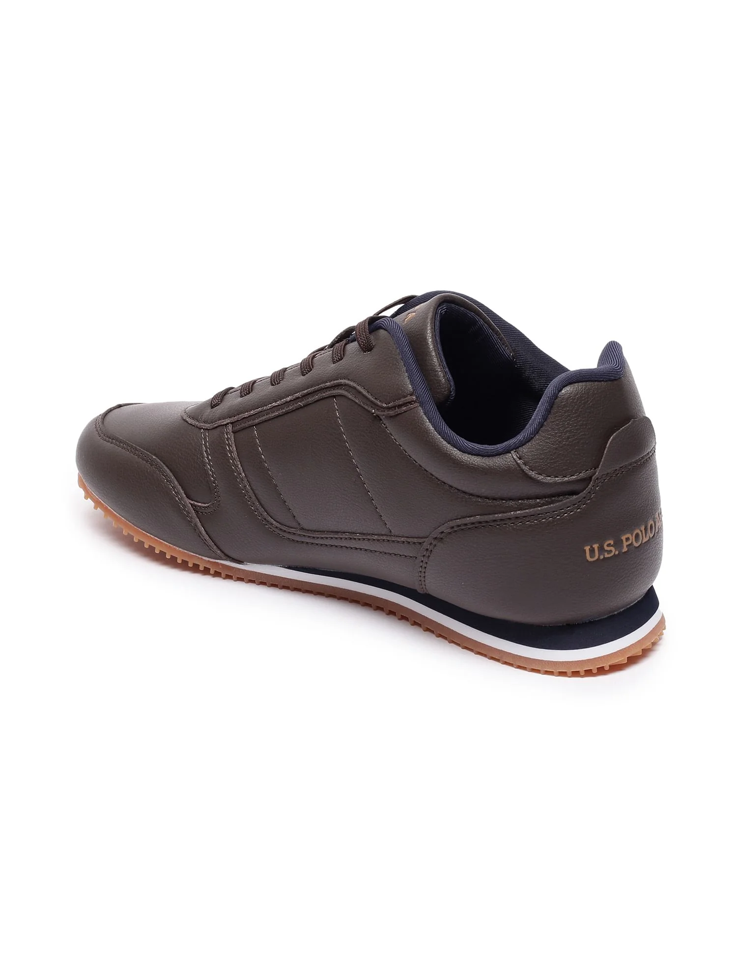 Men Round Toe Solid Mason Sneakers - Image 4