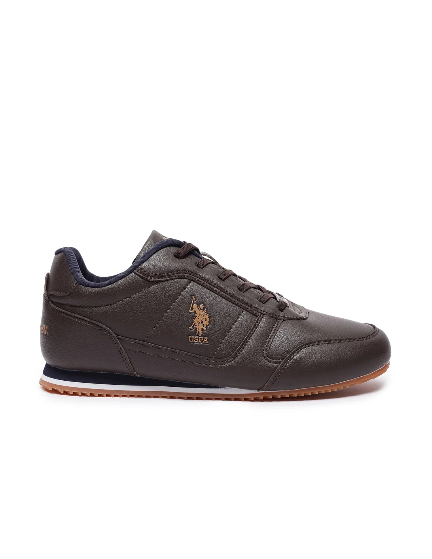 Men Round Toe Solid Mason Sneakers - Image 5