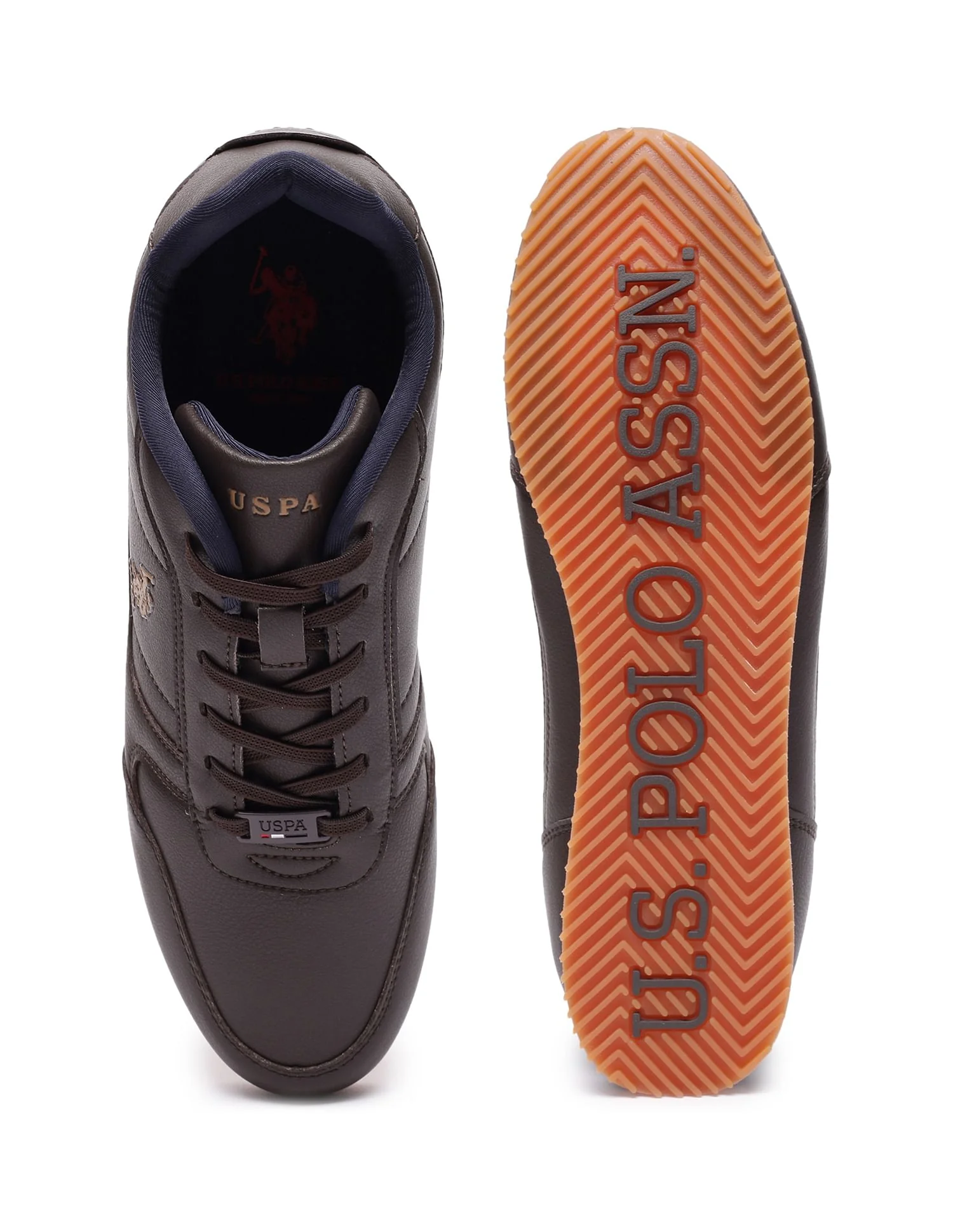 Men Round Toe Solid Mason Sneakers - Image 6