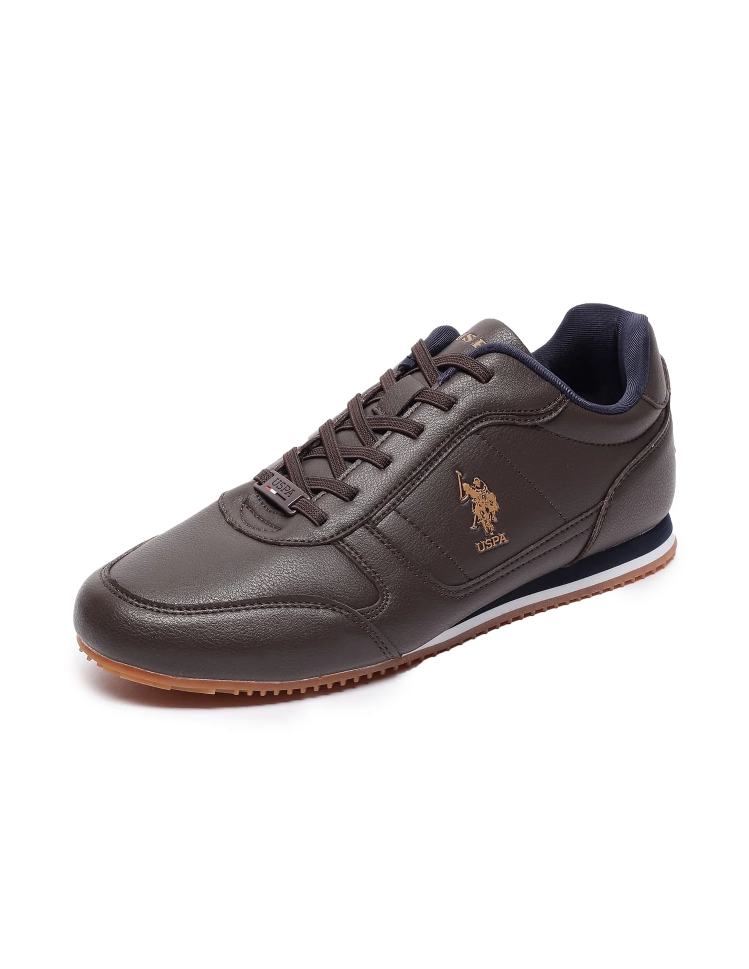 Men Round Toe Solid Mason Sneakers - Image 7