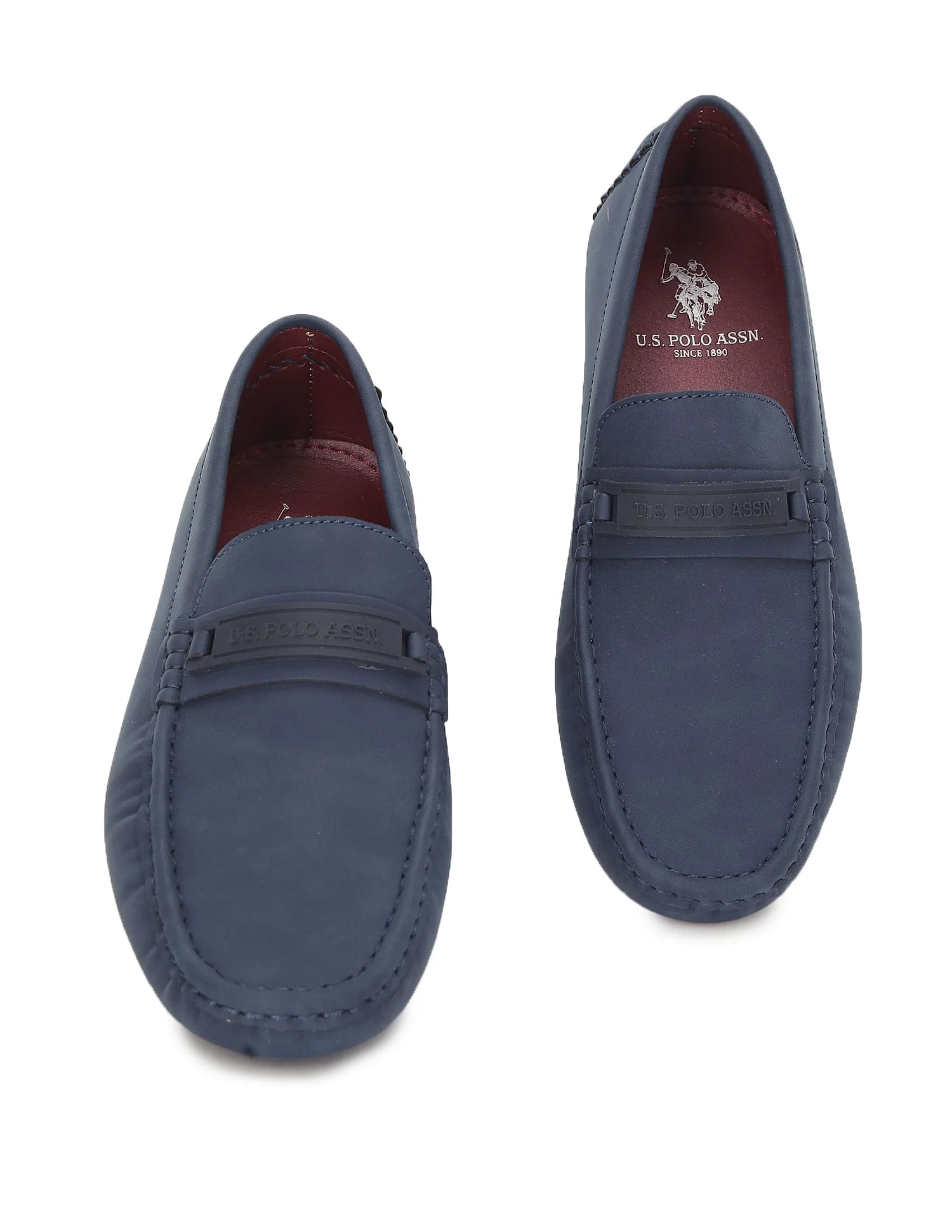 Men Round Toe Textured Scott Shoes - Image 3