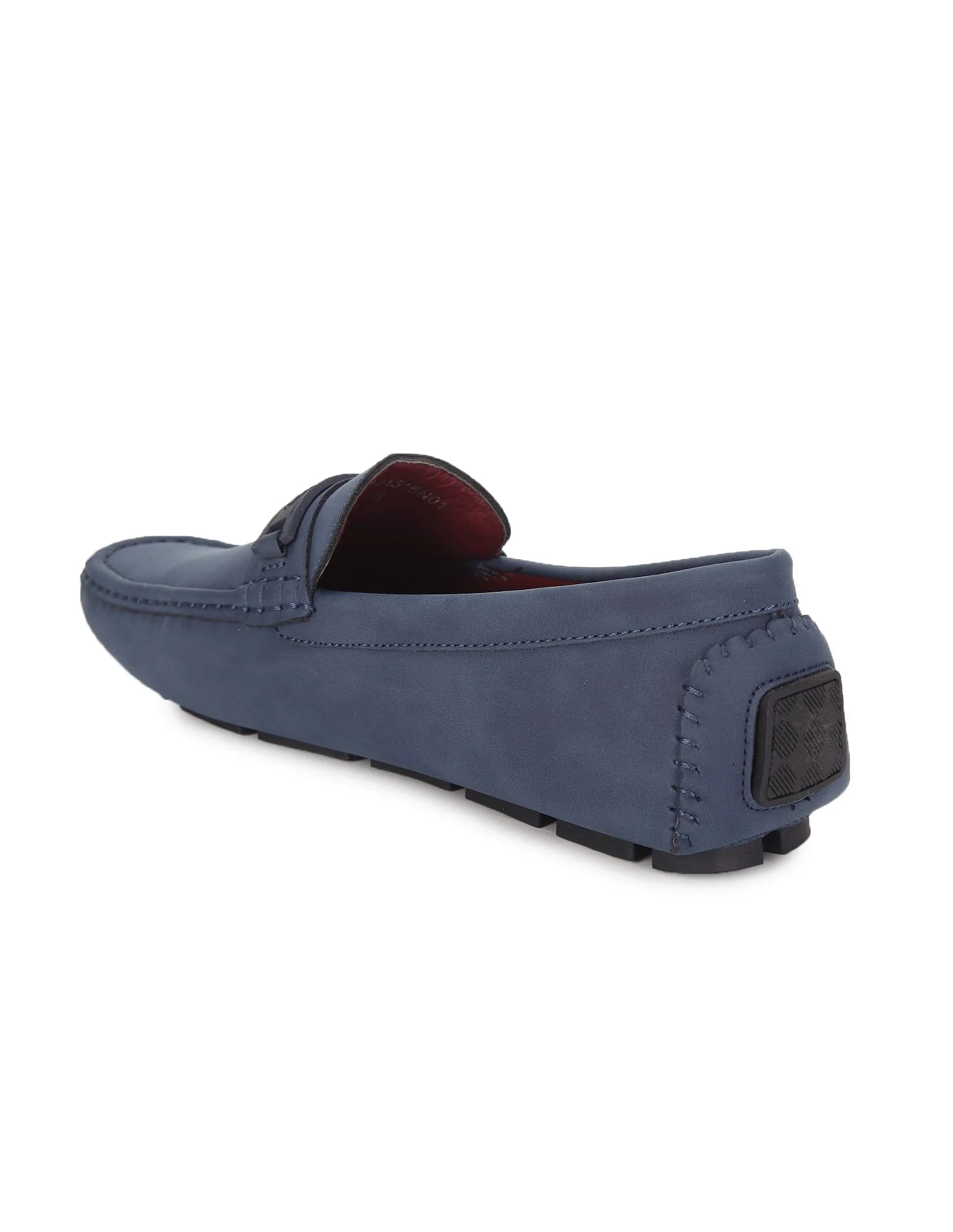 Men Round Toe Textured Scott Shoes - Image 4