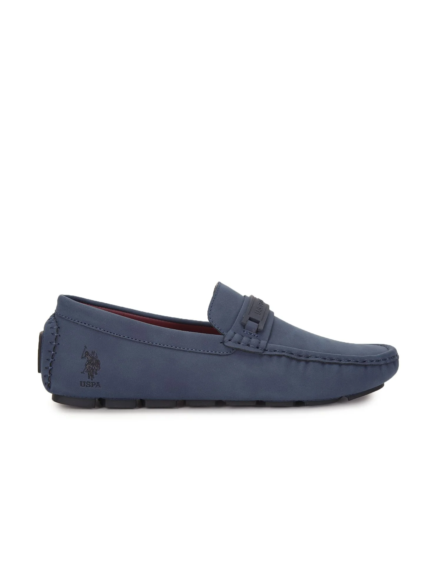 Men Round Toe Textured Scott Shoes - Image 5