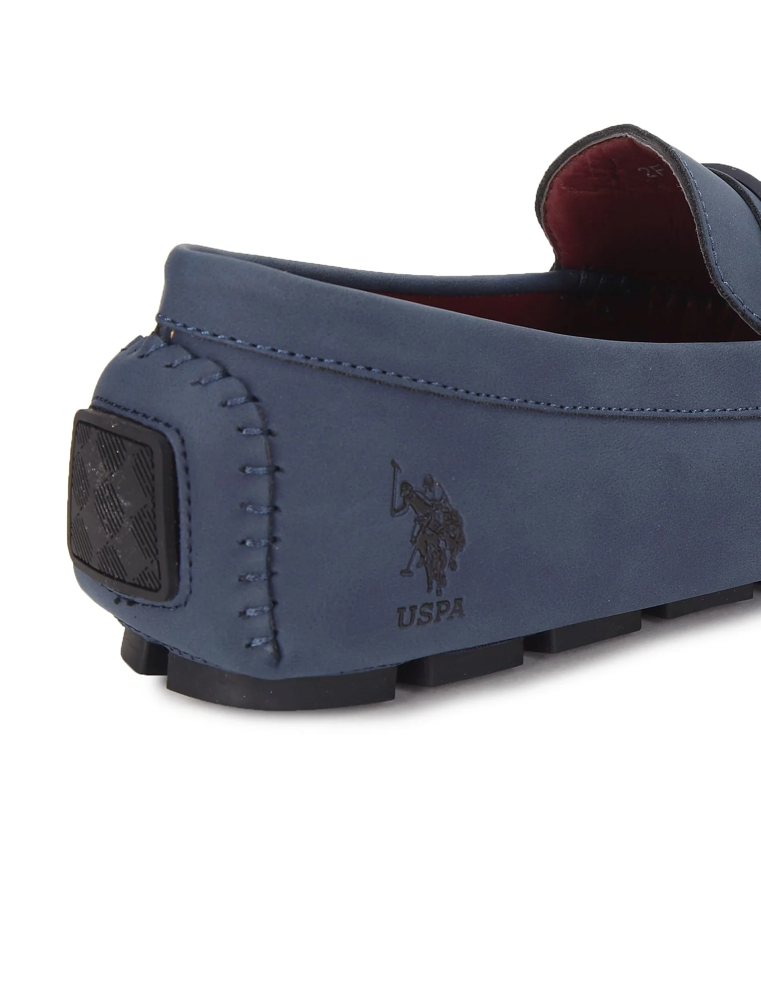 Men Round Toe Textured Scott Shoes - Image 8