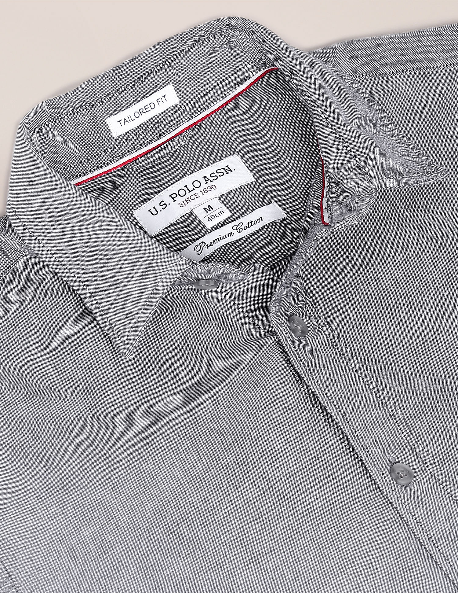 Rounded Cuff Cotton Solid Casual Shirt - Image 2