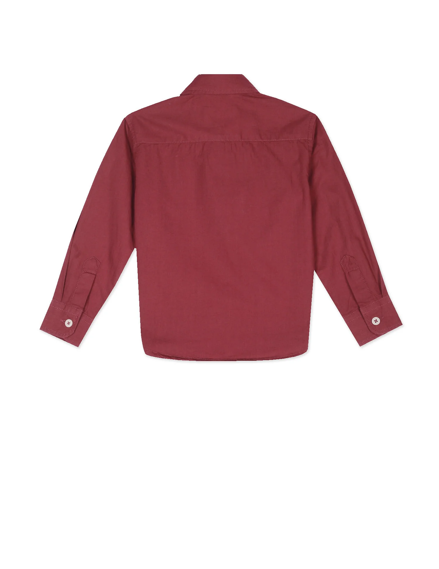 Rounded Cuff Solid Shirt - Image 2