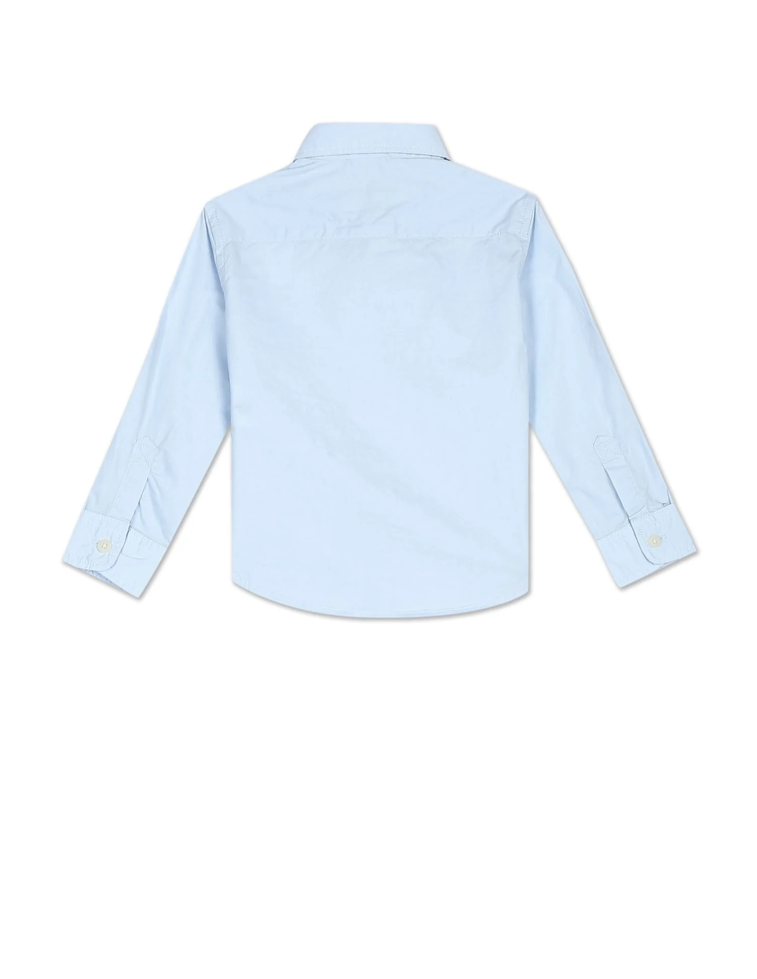Rounded Cuff Solid Shirt - Image 2