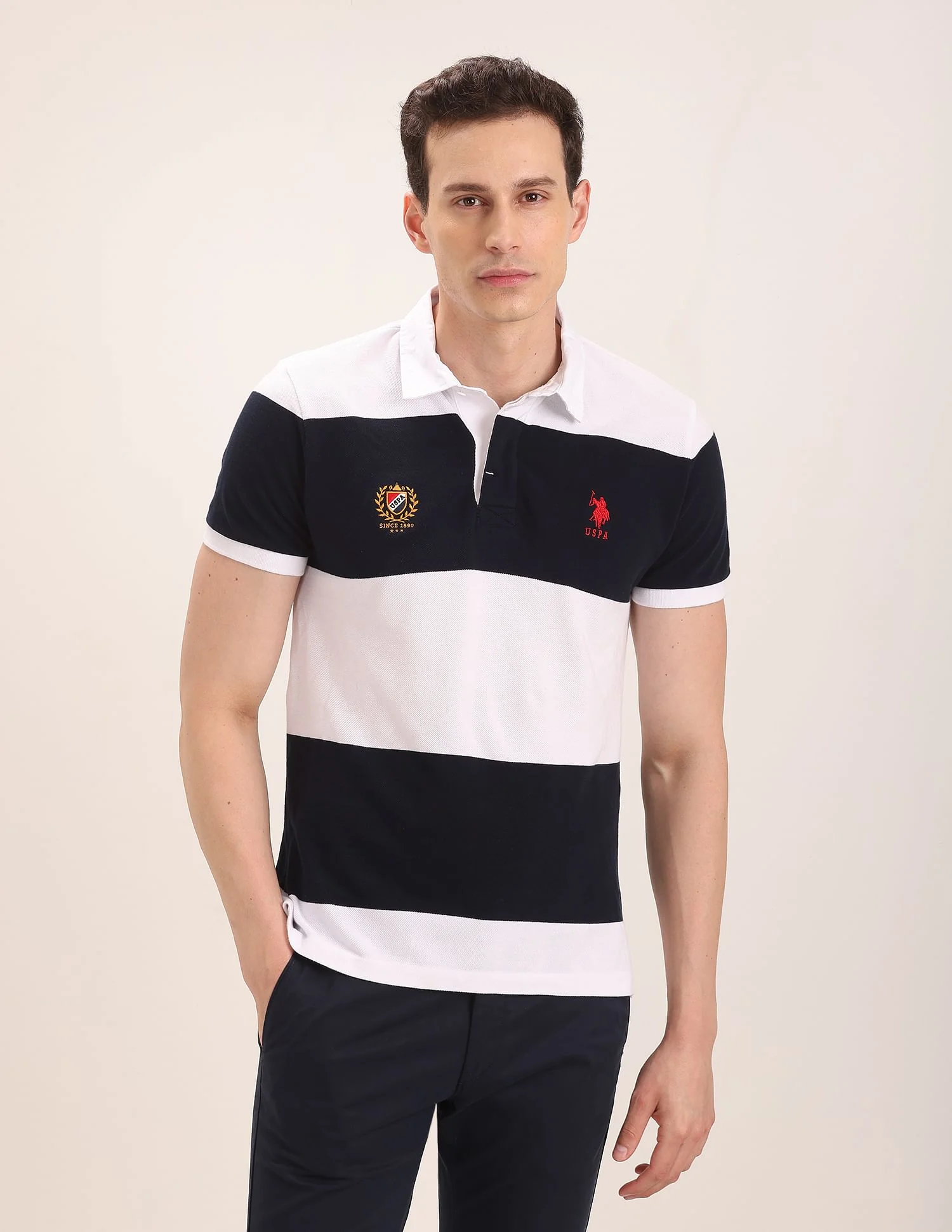 Rugby Stripe Polo Shirt