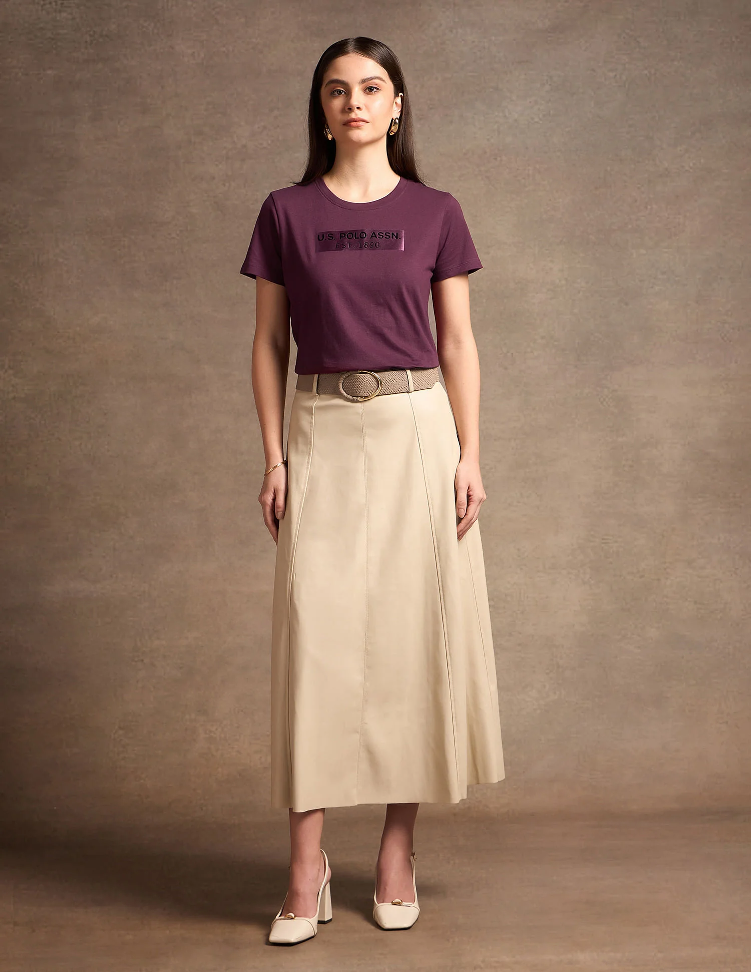 Satin Sticker Print Cotton T-Shirt - Image 3