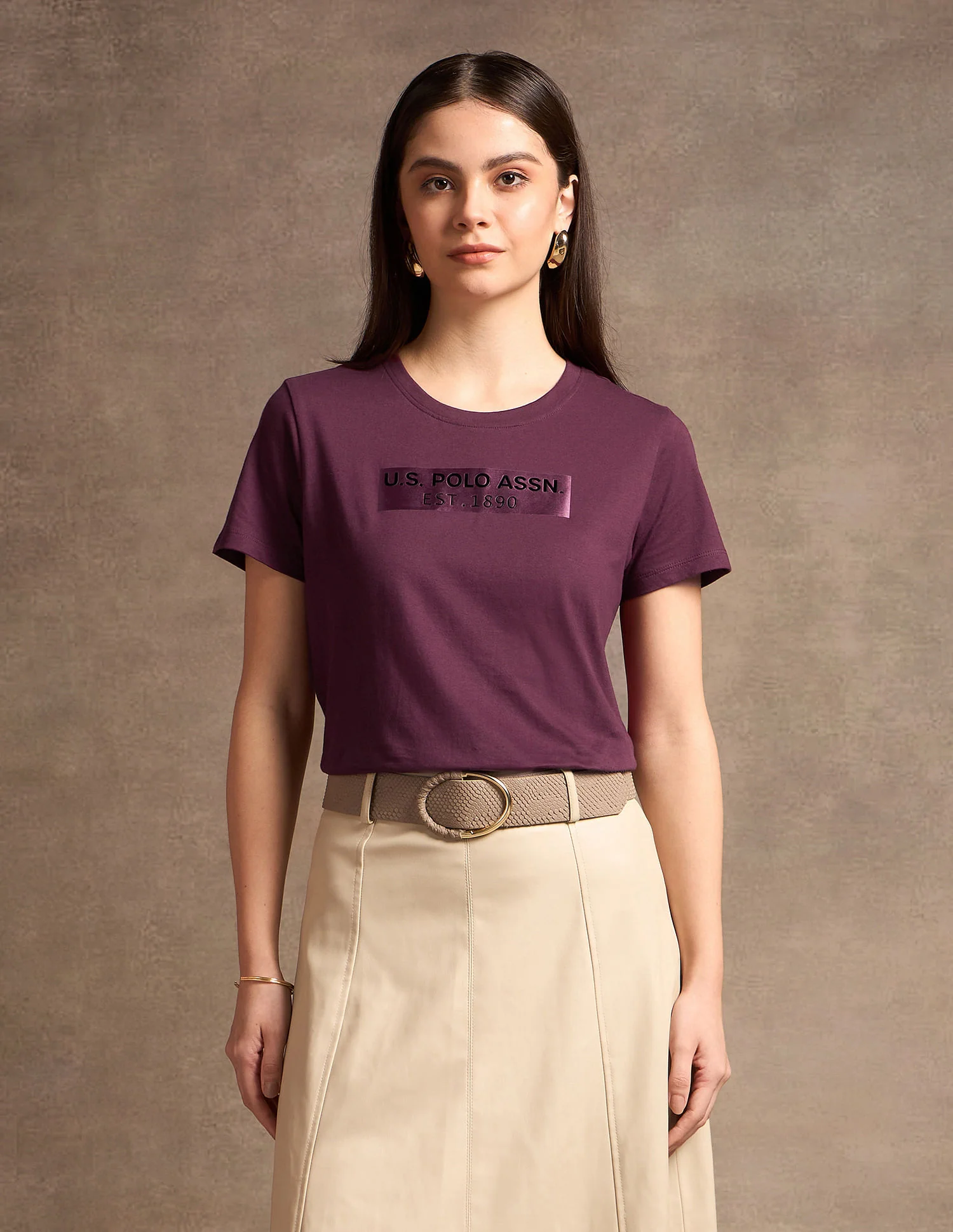 Satin Sticker Print Cotton T-Shirt - Image 6