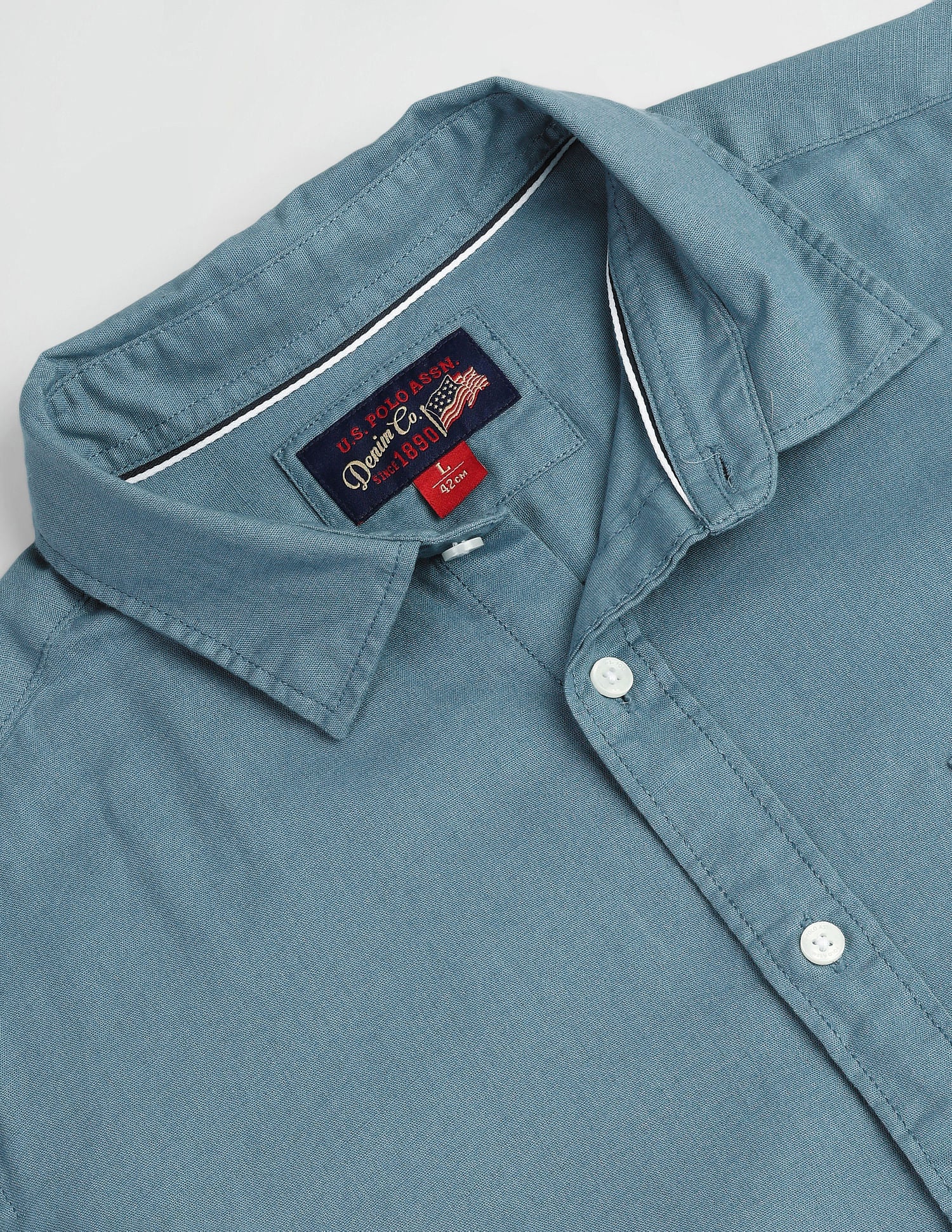 Semi Cutaway Collar Slim Fit Shirt - Image 2