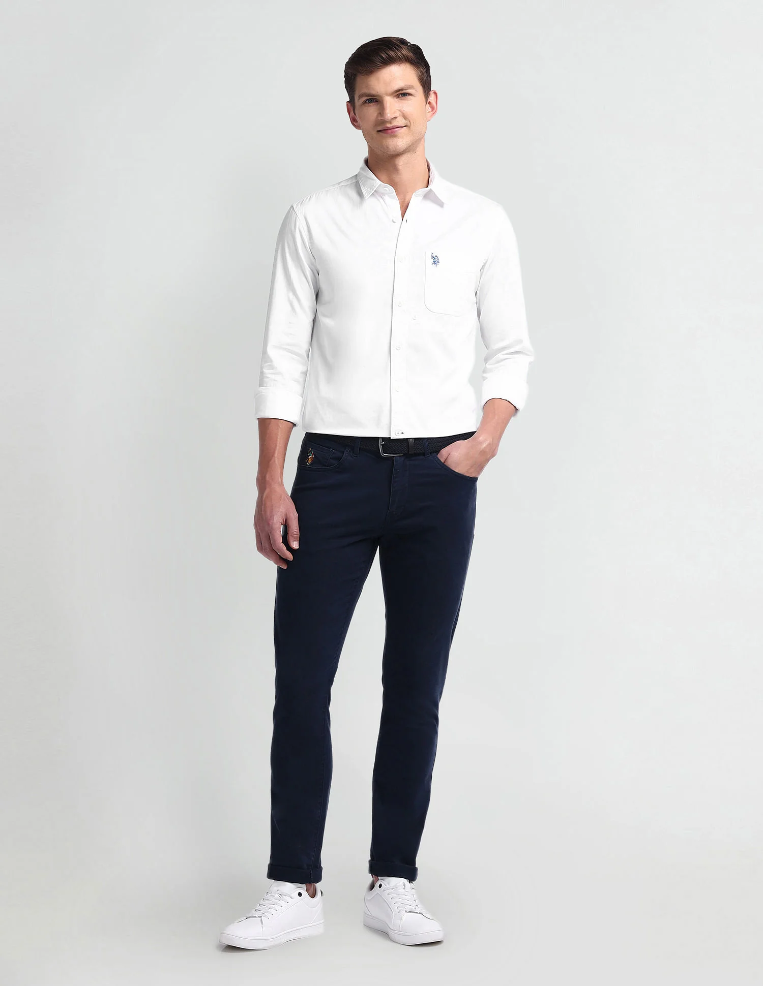 Semi Cutaway Collar Slim Fit Shirt - Image 3
