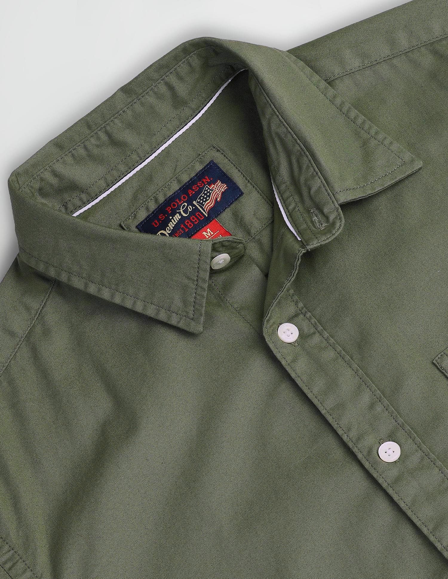 Semi Cutaway Collar Slim Fit Shirt - Image 2