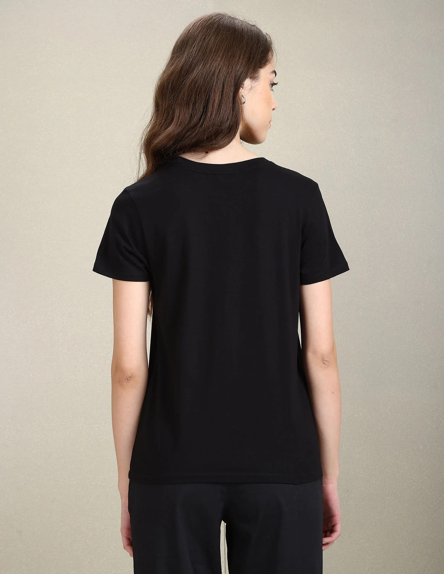 Sequin Logo Crew Neck T-Shirt - Image 4