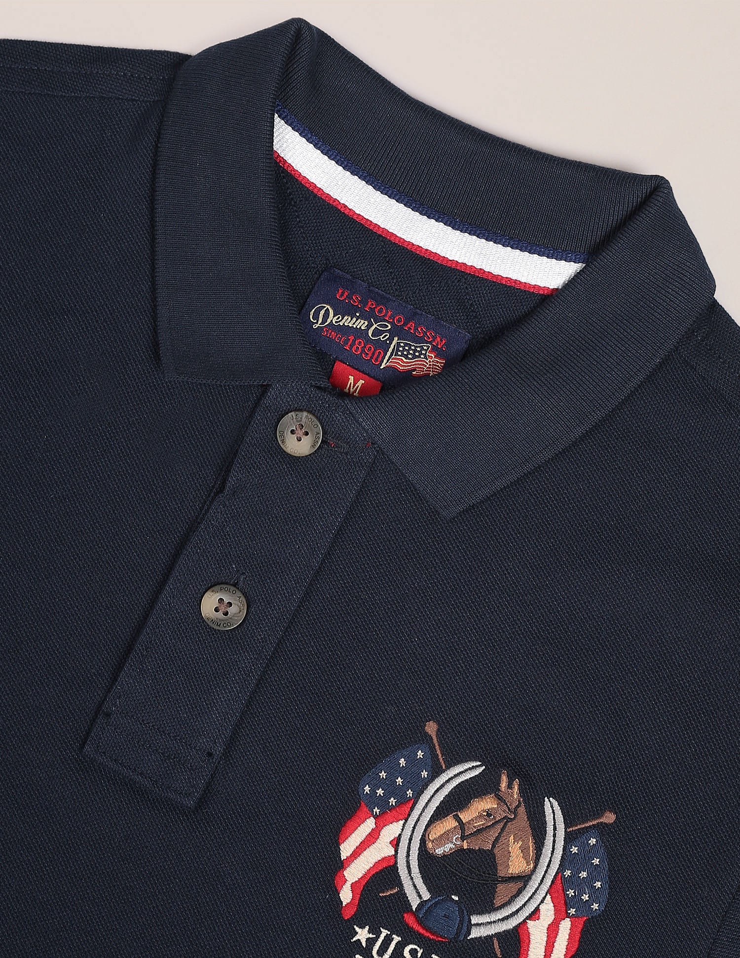 Cotton Solid Polo Shirt - Image 2
